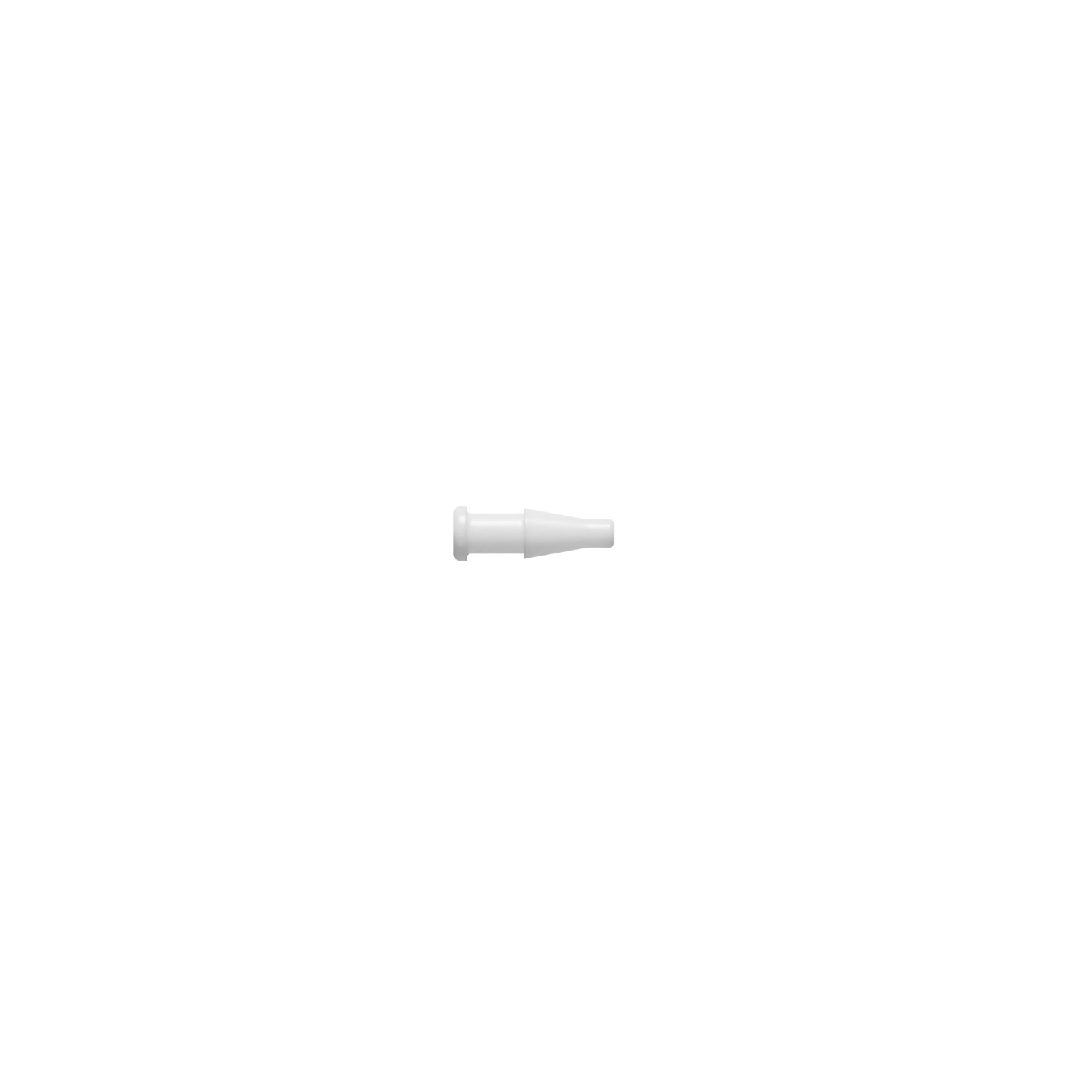 1/16 Plug, Nylon, White