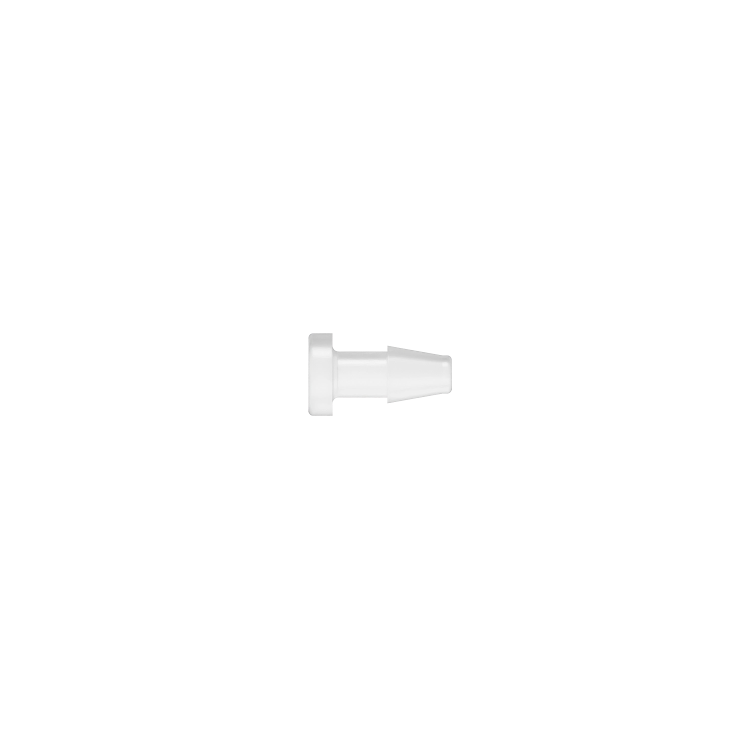 1/8 Barbed Fitting Plug, Polypropylene, Natural