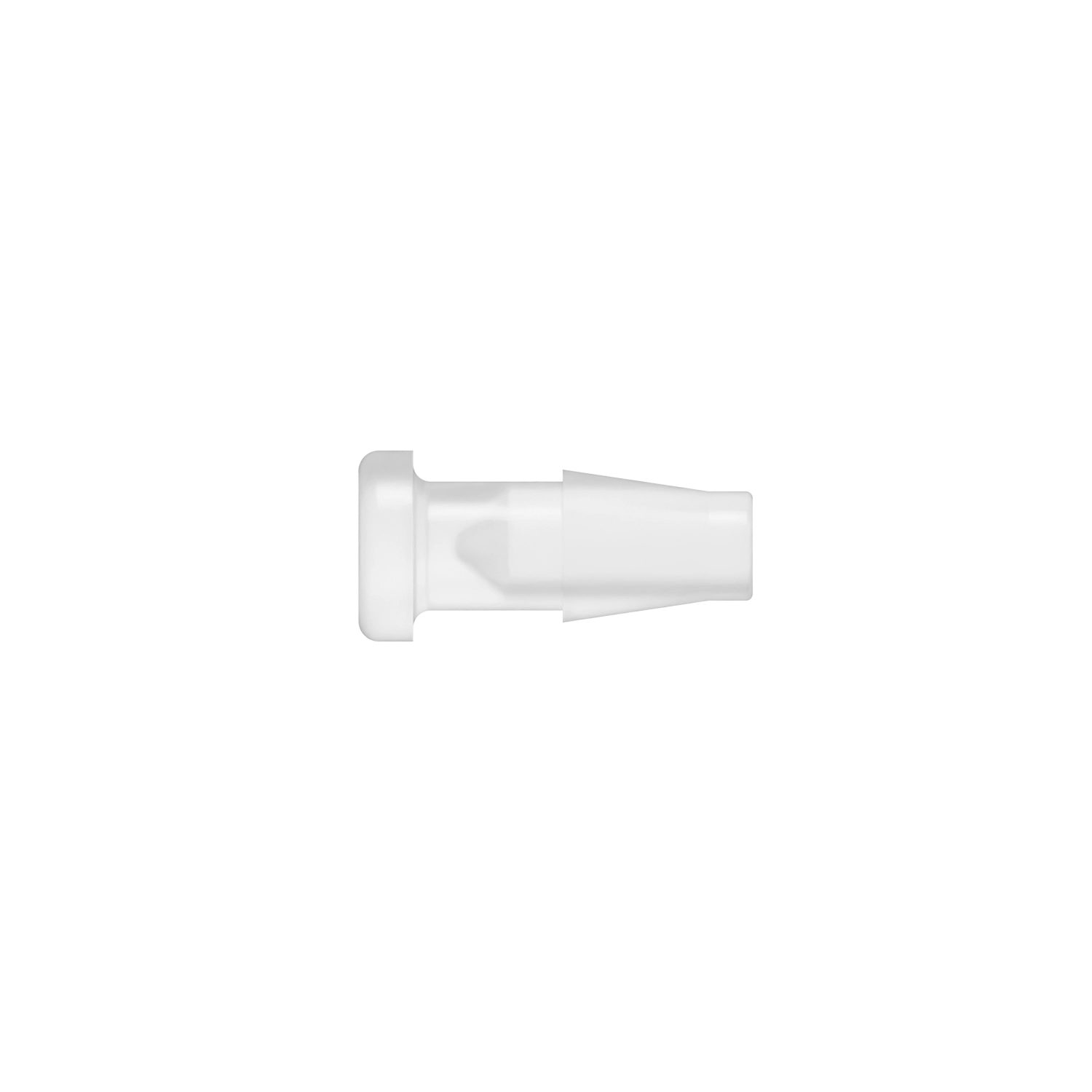 1/4 Barbed Fitting Plug, Polypropylene, Natural