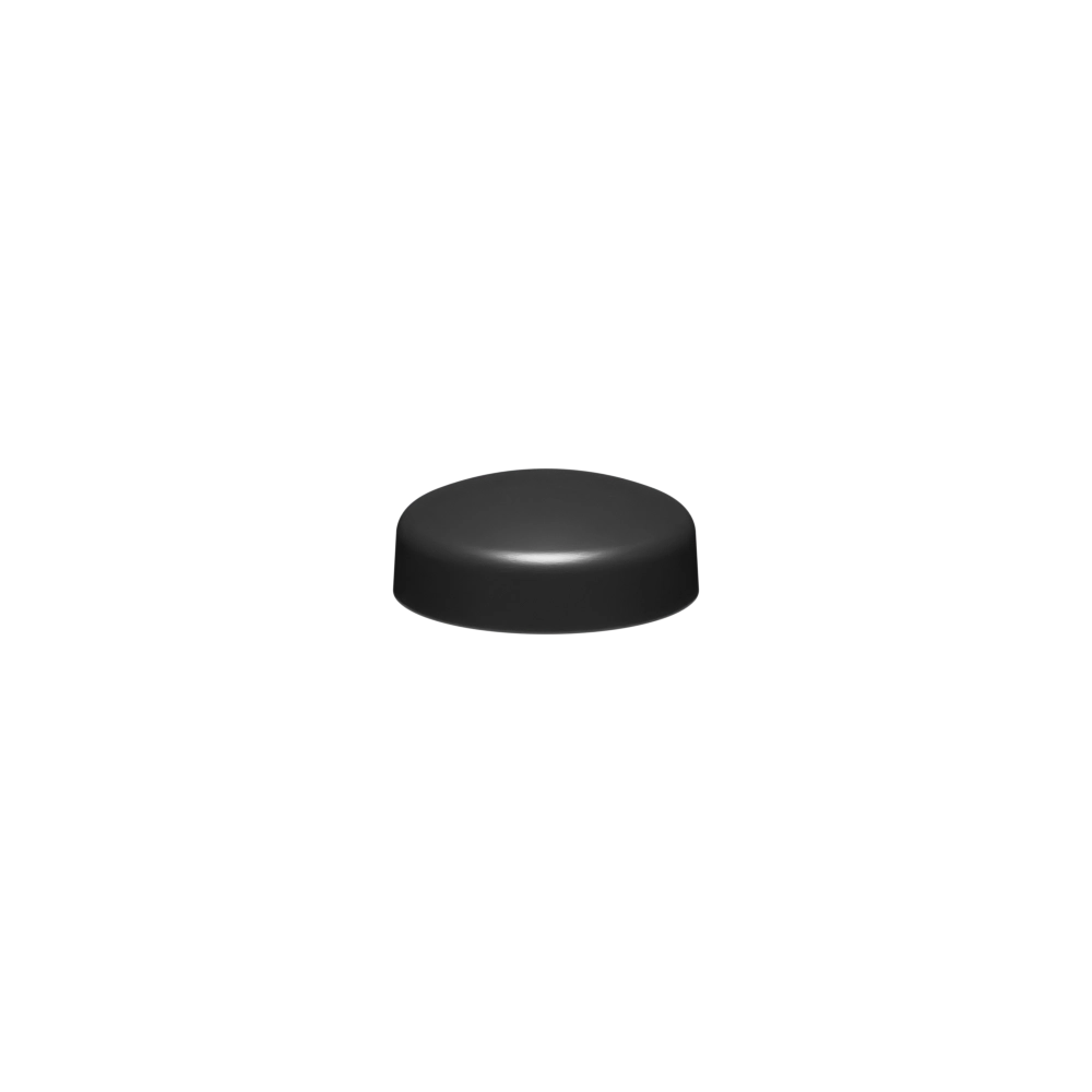 1/4-20 Pop-On Screw Cover, Polypropylene, Black, Matte