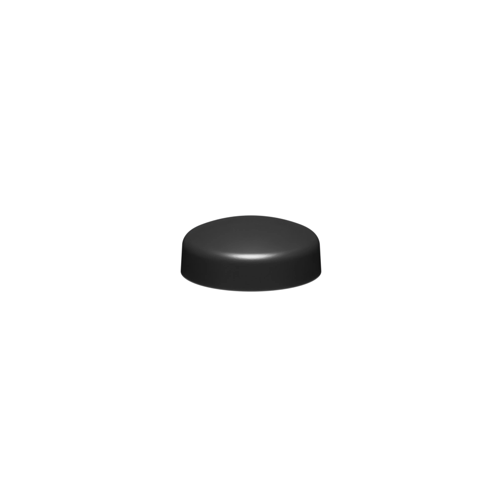 1/4-20 Pop-On Screw Cover, Polypropylene, Black, Gloss