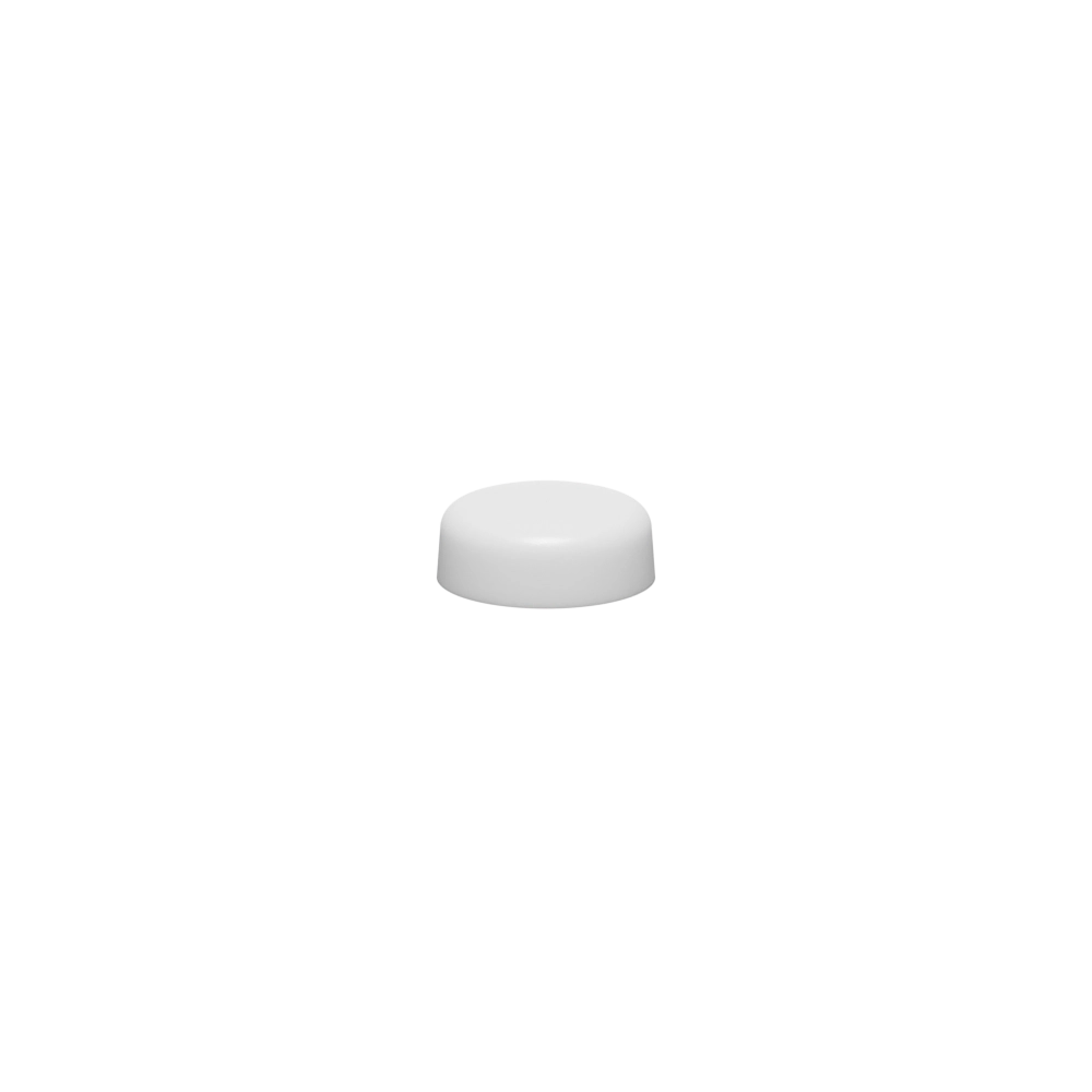 #4/#6 Pop-On Screw Cover, Polypropylene, White, Matte