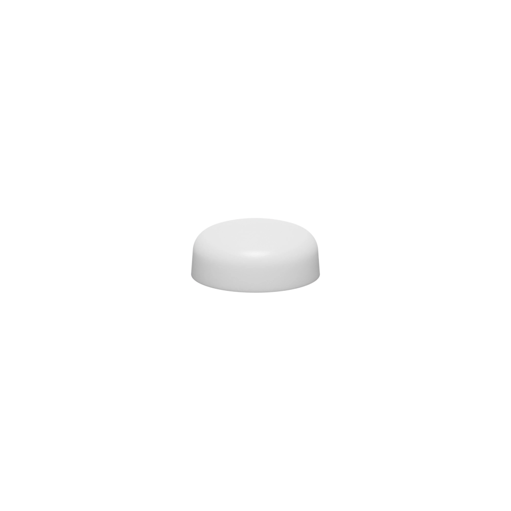 #8/#10 Pop-On Screw Cover, Polypropylene, White, Matte