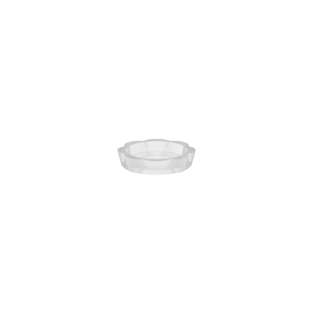 1/4-20 Pop-On Screw Cover Base, Polypropylene, Natural, Pan