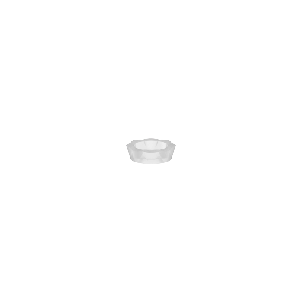 #6 Pop-On Screw Cover Base, Polypropylene, Natural, Pan