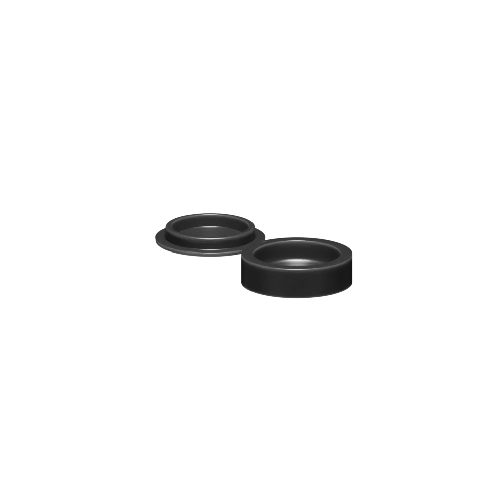 #8/#10 Hinged Screw Cover, Polypropylene, Black