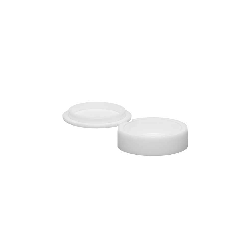 1/4-20 Hinged Screw Cover, Polypropylene, White