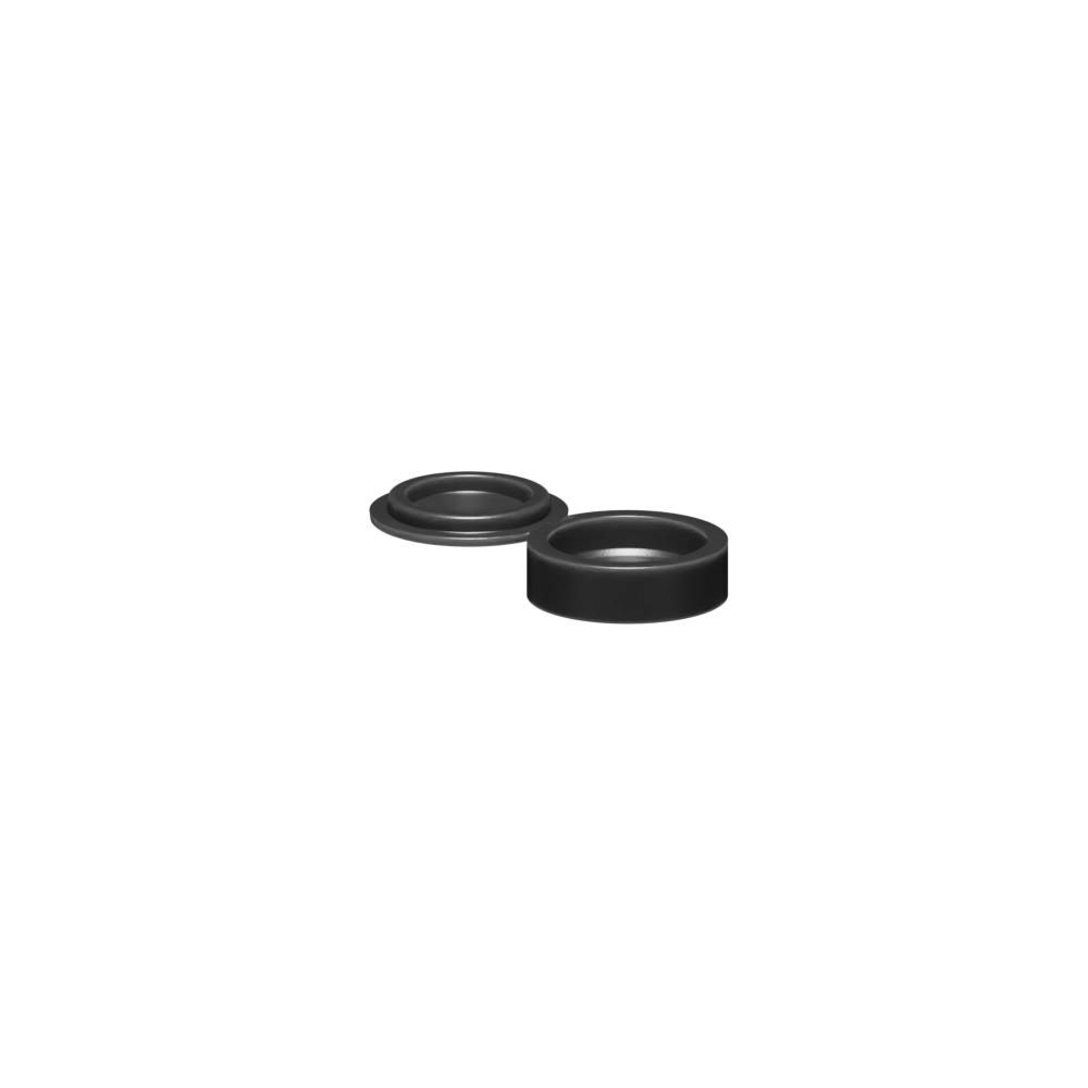 #4/#6 Hinged Screw Cover, Polypropylene, Black
