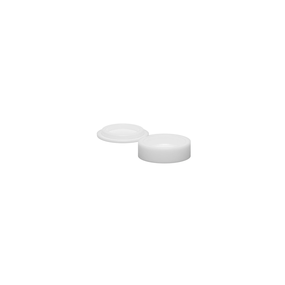 #4/#6 Hinged Screw Cover, Polypropylene, White