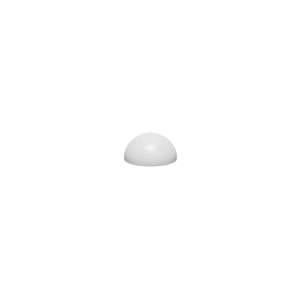 #10 Dome Screw Cover, LDPE, White