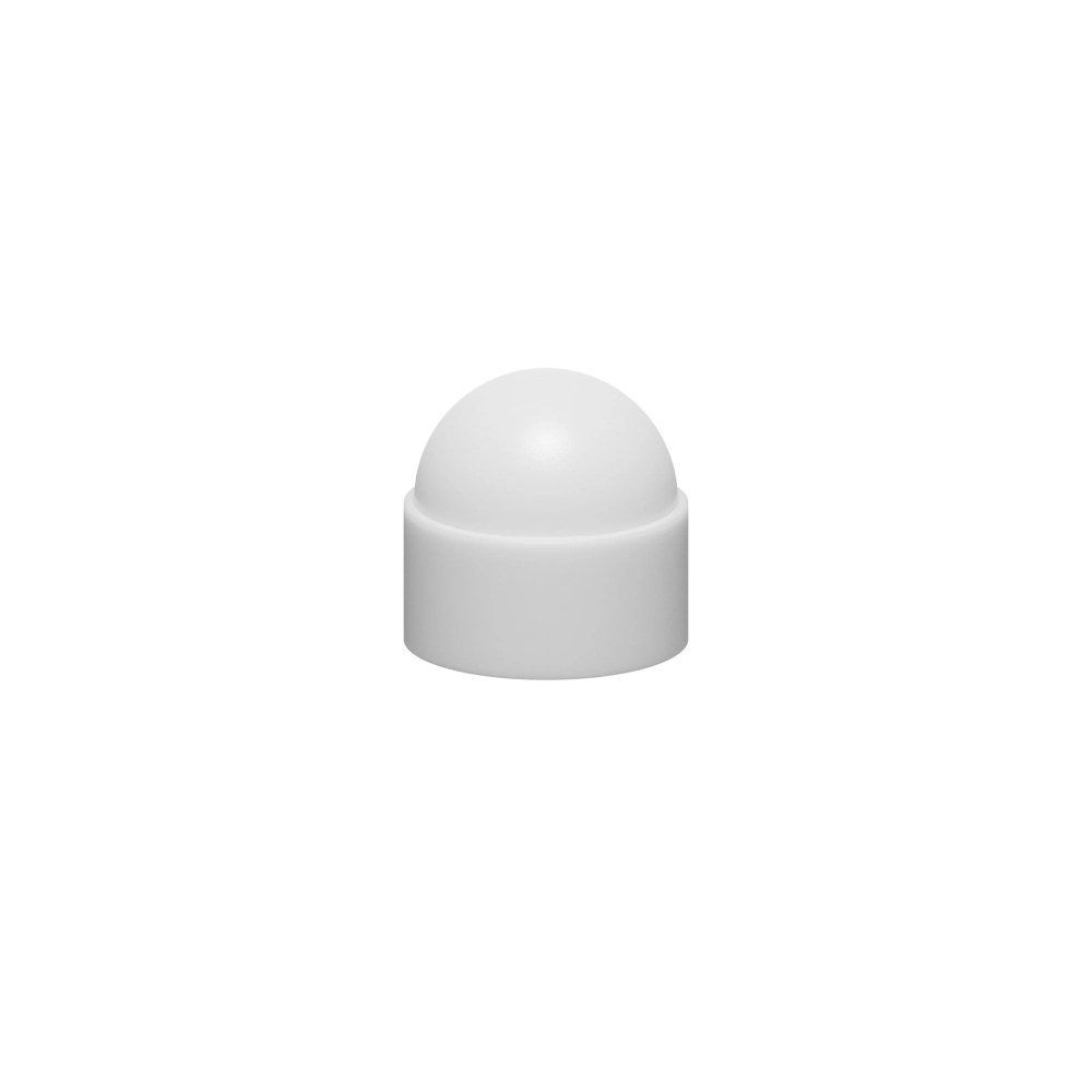 5/16 Hex Dome Screw Cover, LDPE, White