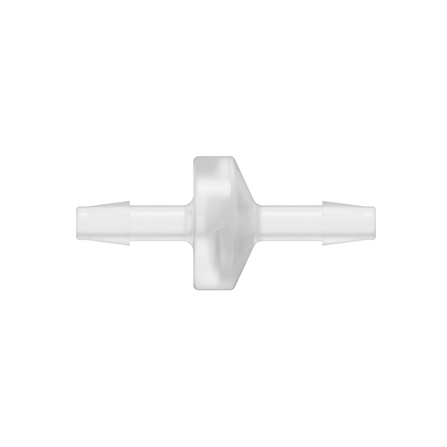 3/16 x 3/16 Standard Check Valve, Polypropylene, Natural, Viton Diaphragm