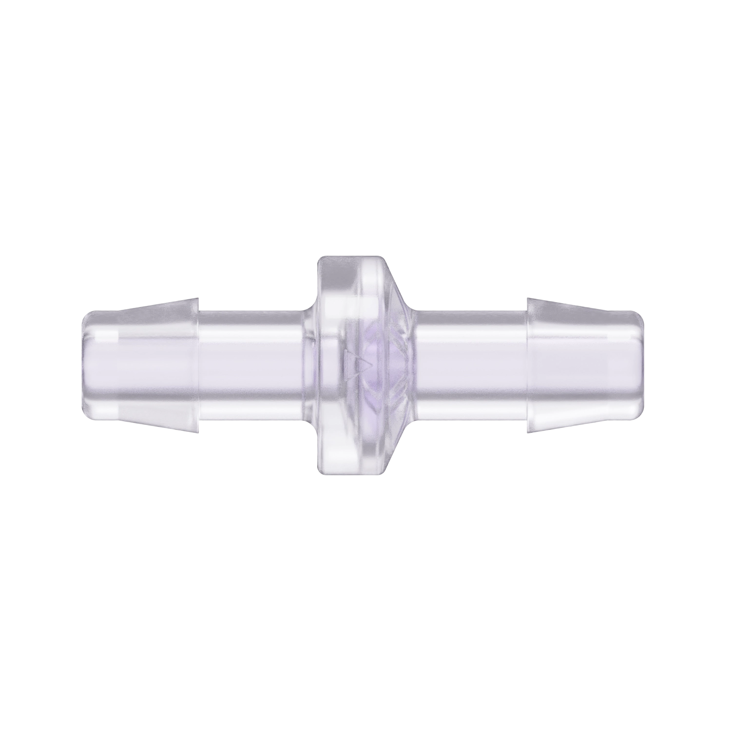 3/8 x 3/8 Standard Check Valve, Gamma Stable Polycarbonate, Natural, Silicone Diaphragm