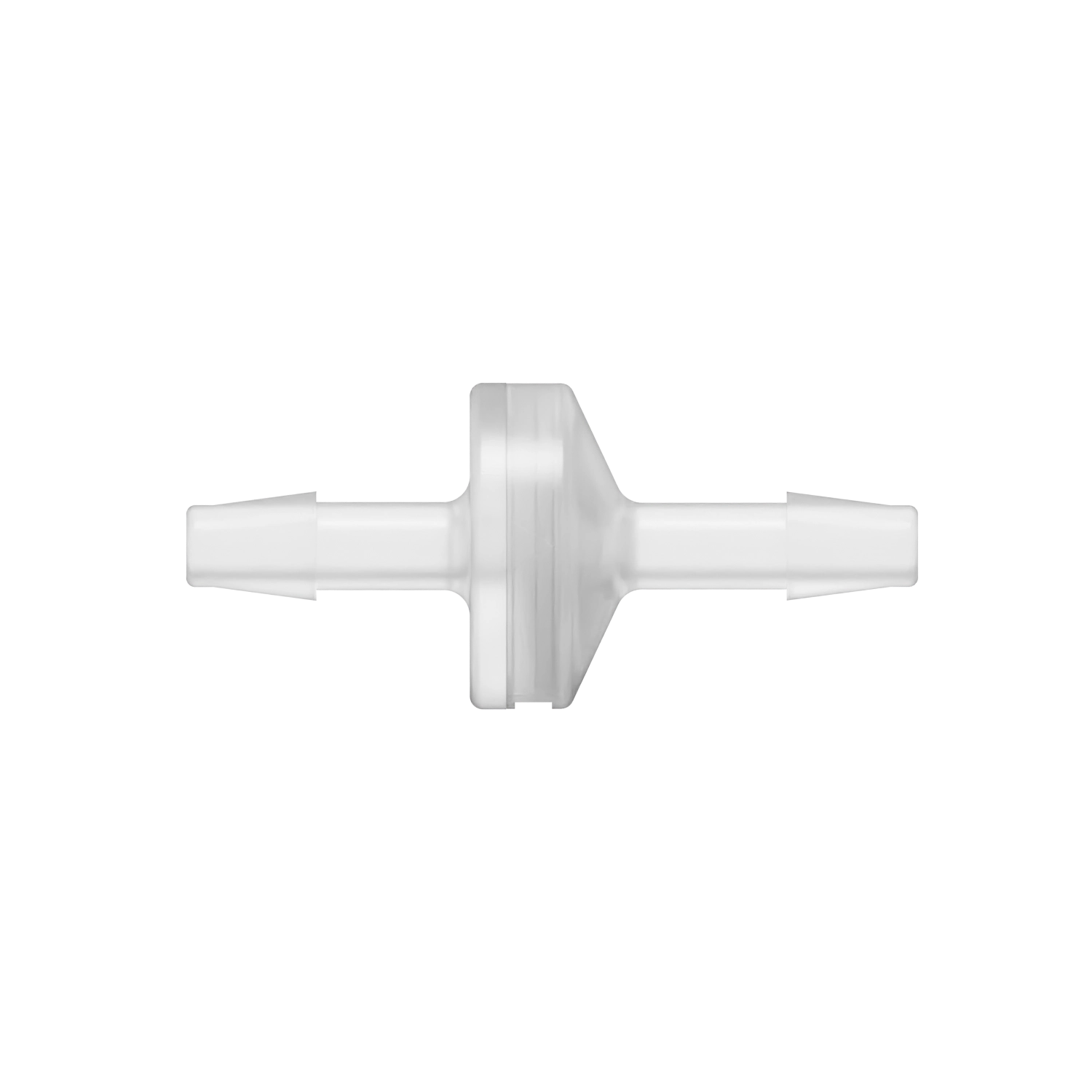 3/16 x 3/16 Standard Check Valve, Polypropylene, Natural, Silicone Diaphragm