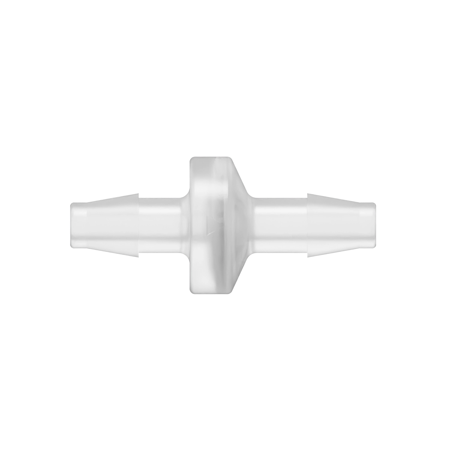1/4 x 1/4 Standard Check Valve, Polypropylene, Natural, Silicone Diaphragm