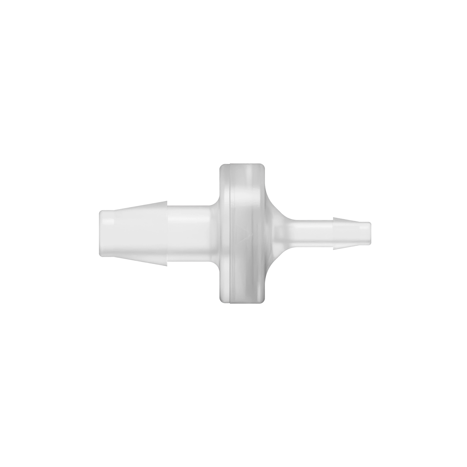 1/4 x 1/8 Reducing Check Valve, Polypropylene, Natural, Silicone Diaphragm