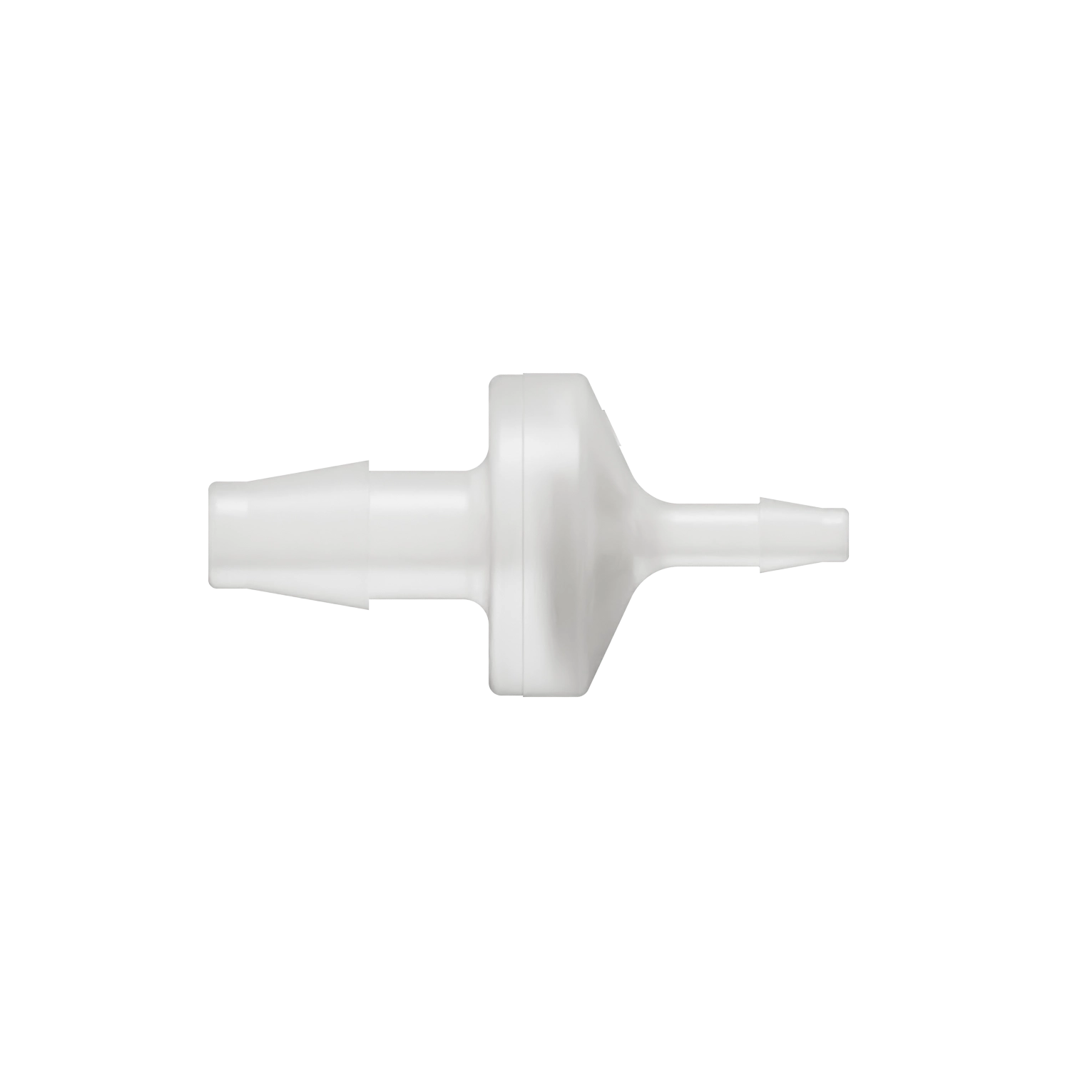1/4 x 1/8 Reducing Check Valve, Kynar, Natural, Viton Diaphragm