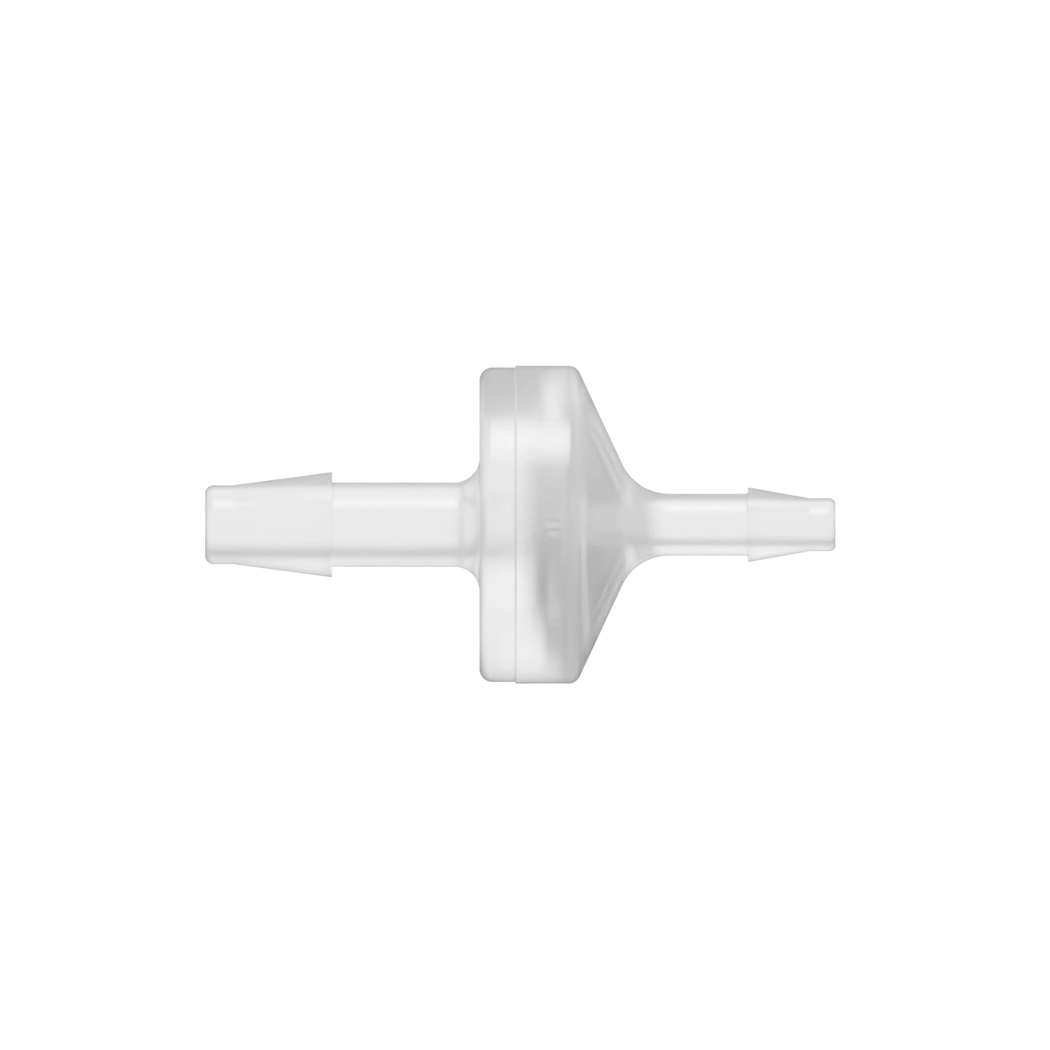3/16 x 1/8 Reducing Check Valve, Polypropylene, Natural, Viton Diaphragm