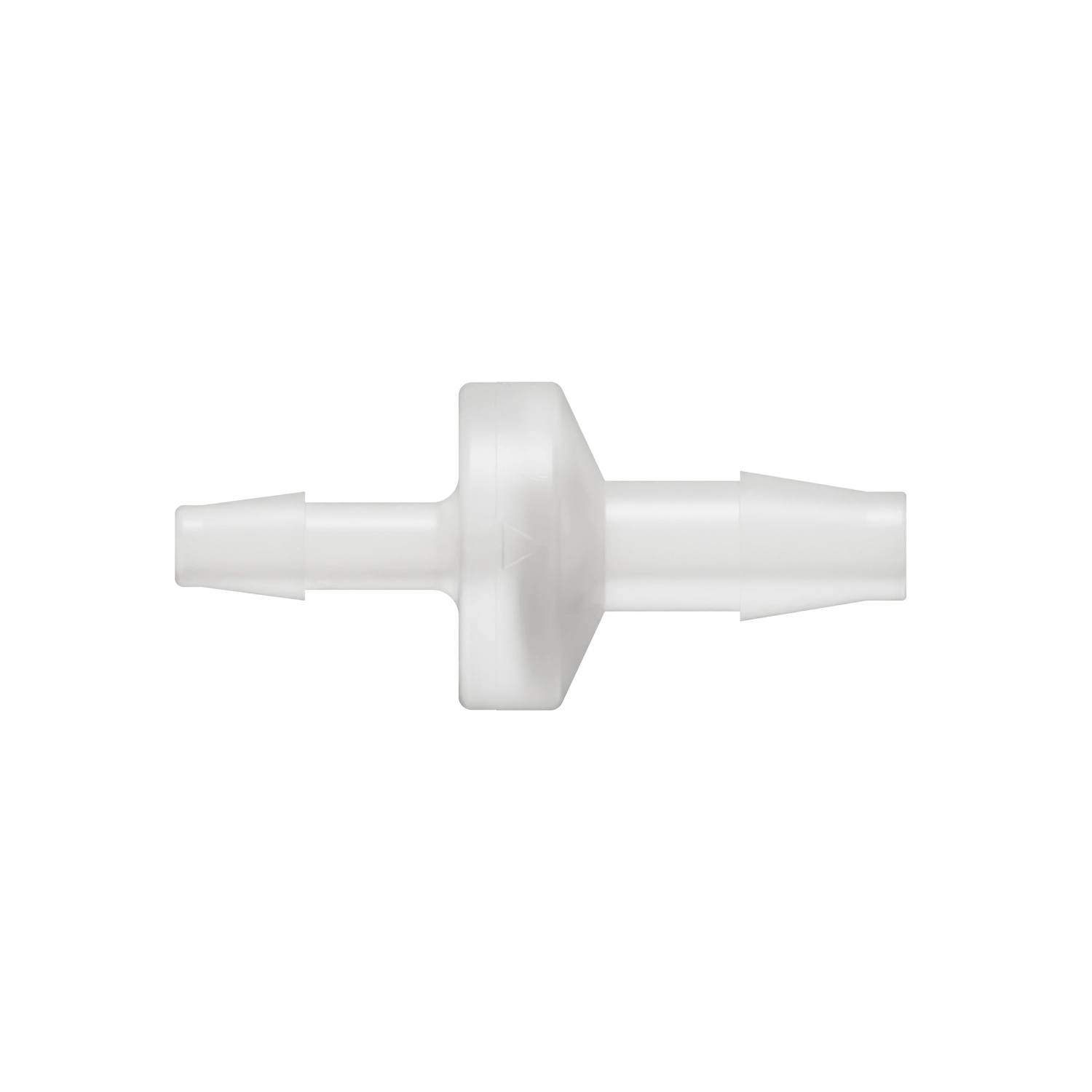 3/16 x 1/4 Enlarging Check Valve, Kynar, Natural, Viton Diaphragm