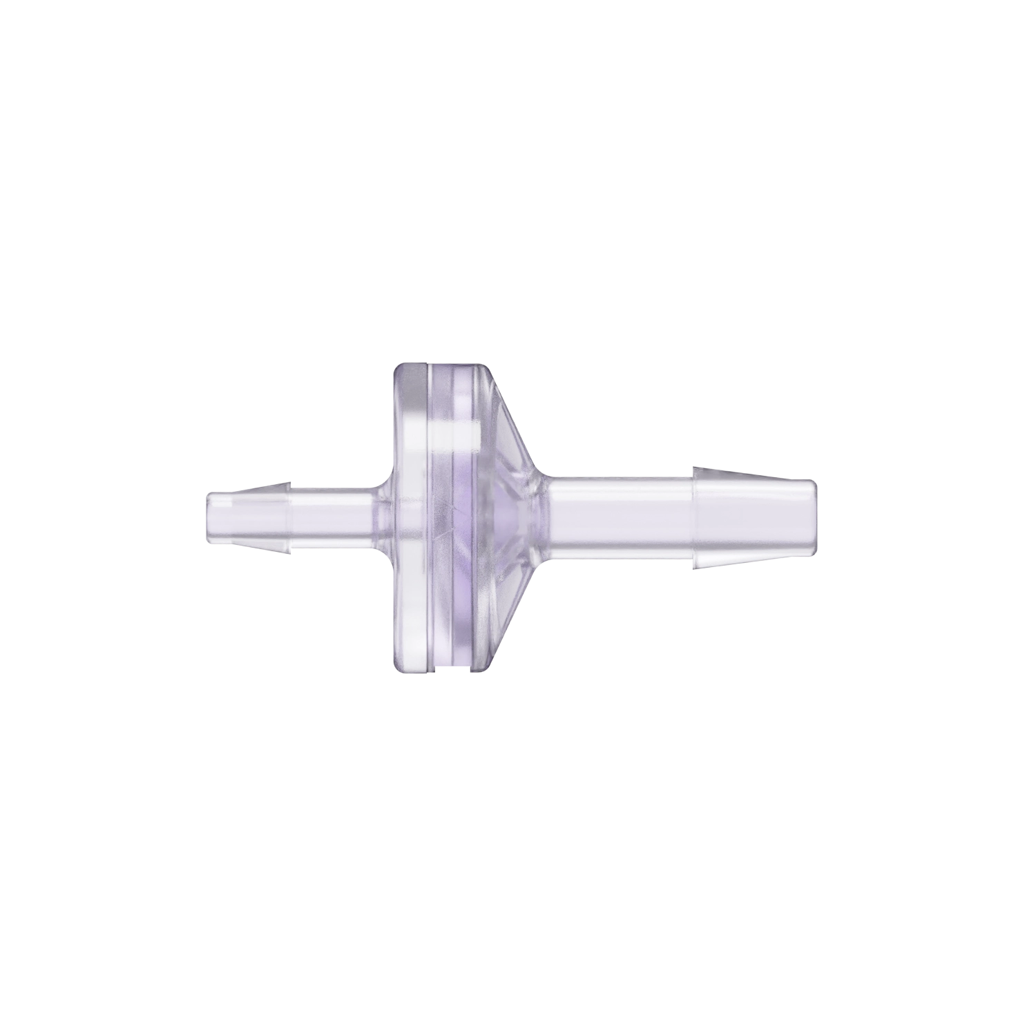 1/8 x 3/16 Enlarging Check Valve, Gamma Stable Polycarbonate, Natural, Silicone Diaphragm