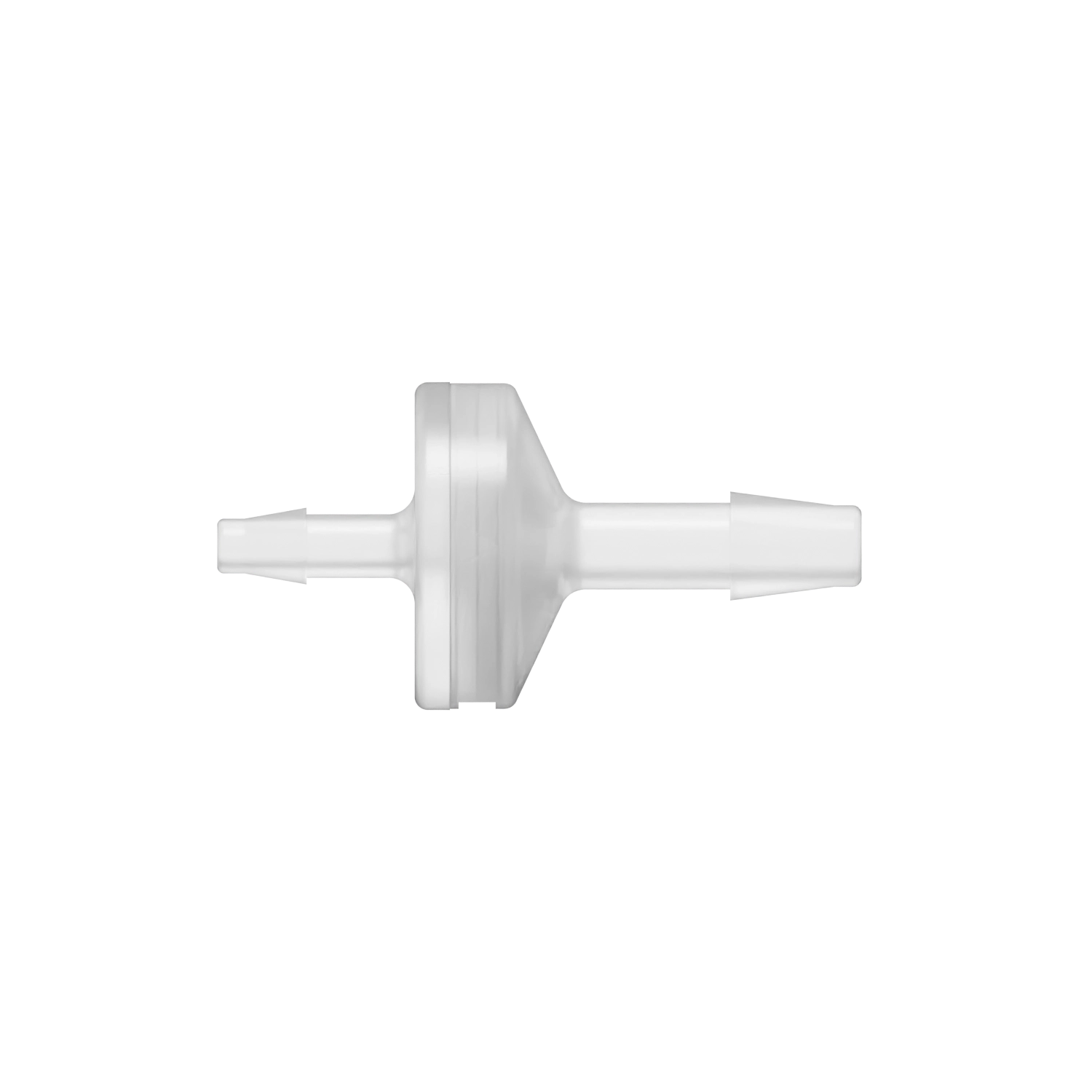 1/8 x 3/16 Enlarging Check Valve, Polypropylene, Natural, Silicone Diaphragm