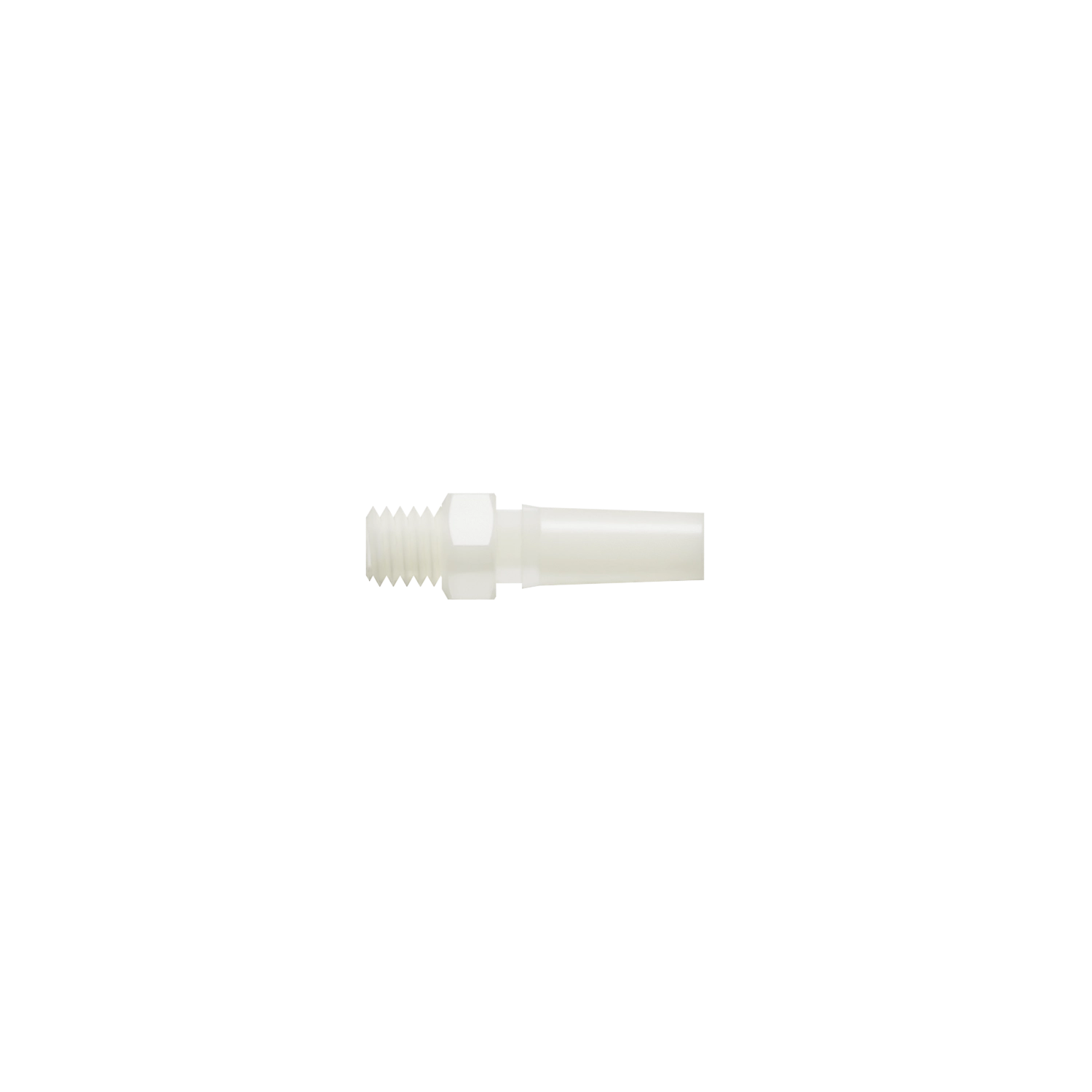 10-32 UNF Threaded Male Luer, Nylon, Natural