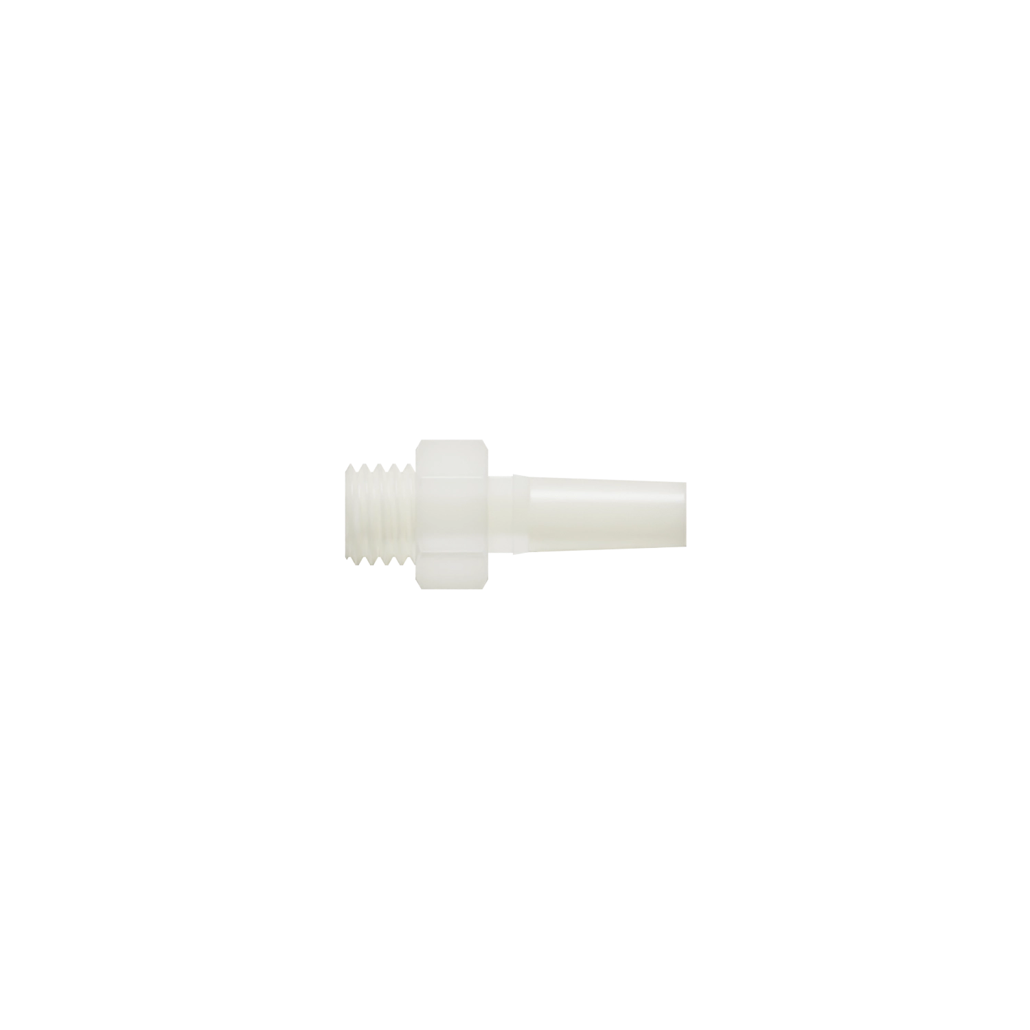 1/4-28 UNF Threaded Male Luer, Nylon, Natural
