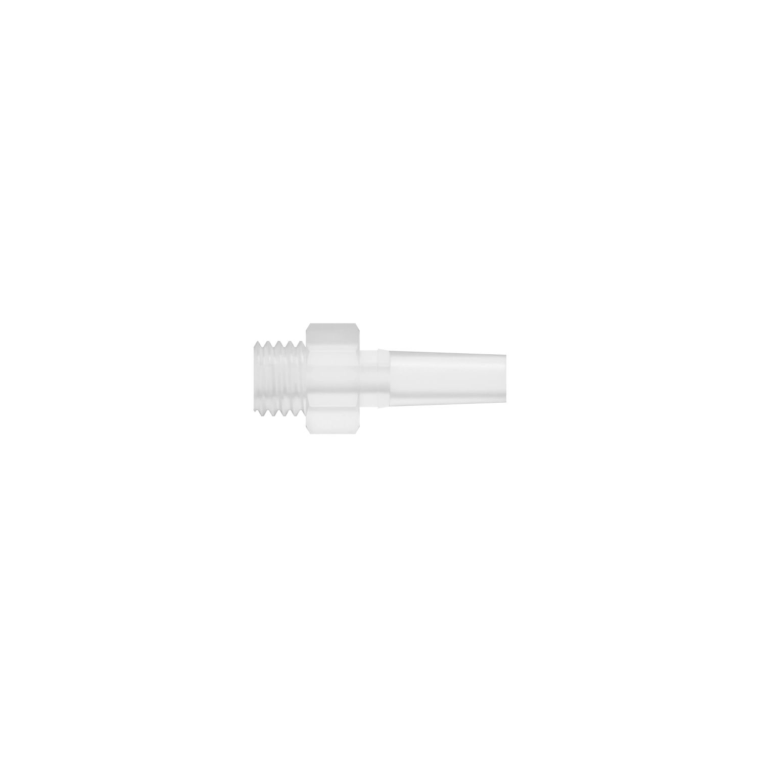 1/4-28 UNF Threaded Male Luer, Polypropylene, Natural
