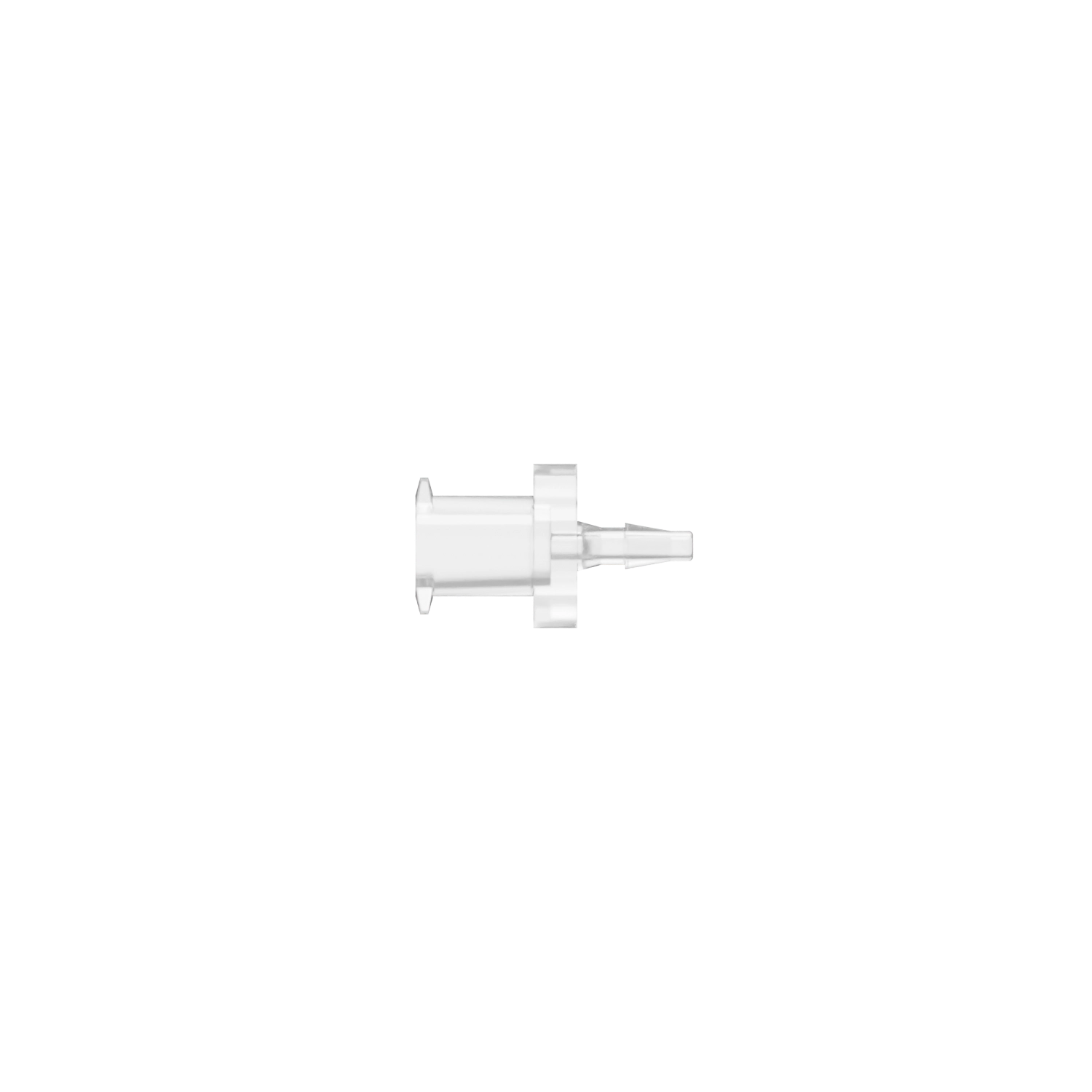 1/16 Female Lug Style Luer, Polycarbonate, Natural