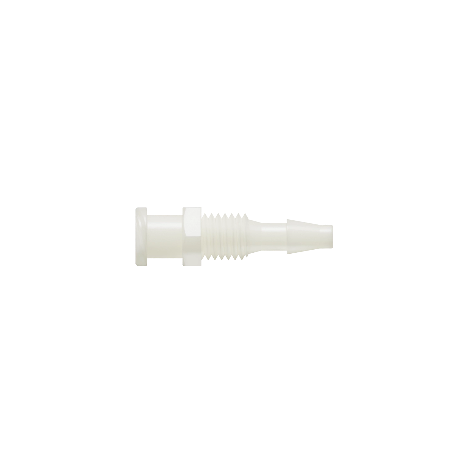 1/8 Female Bulkhead Threaded Luer, Nylon, Natural