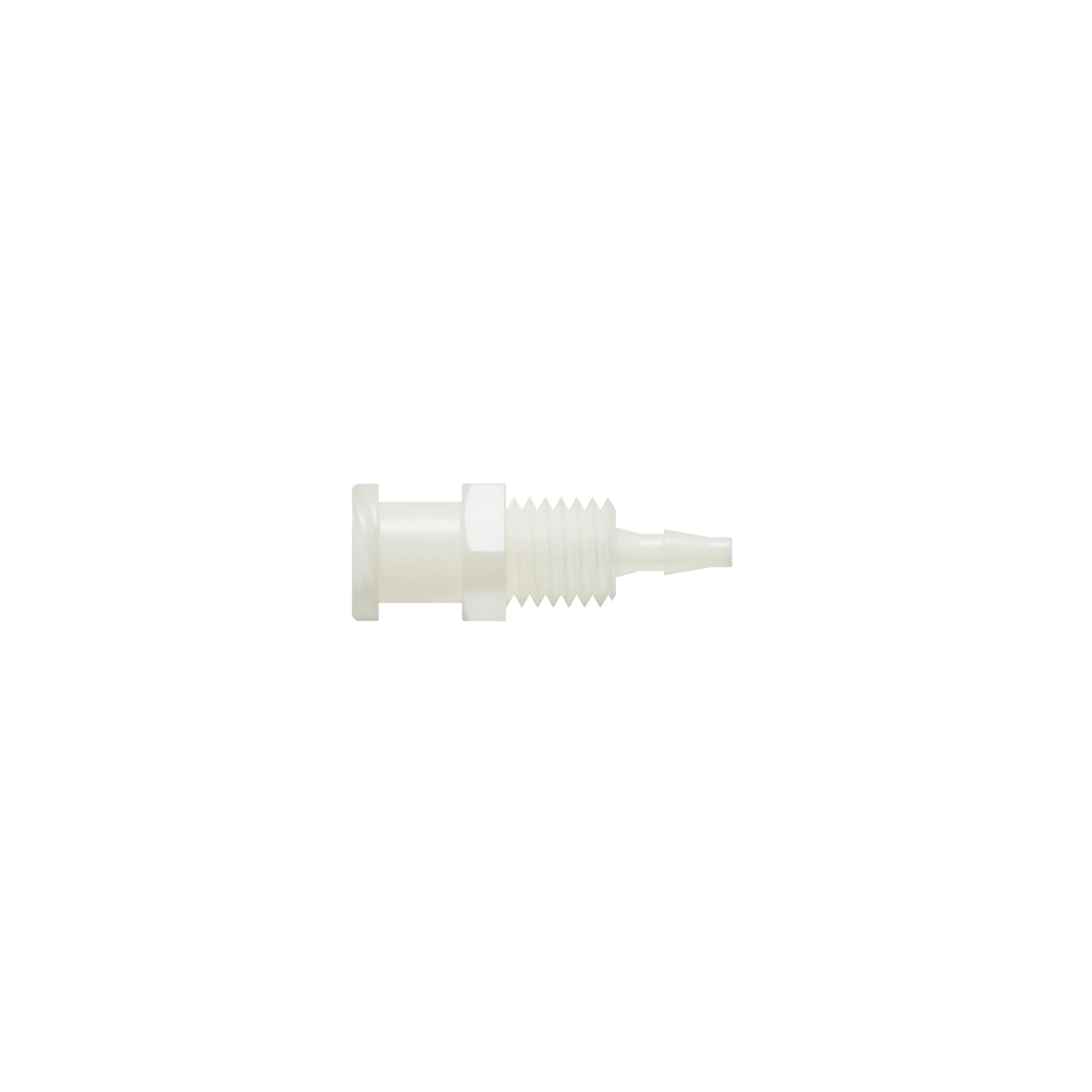 1/16 Female Bulkhead Threaded Luer, Nylon, Natural