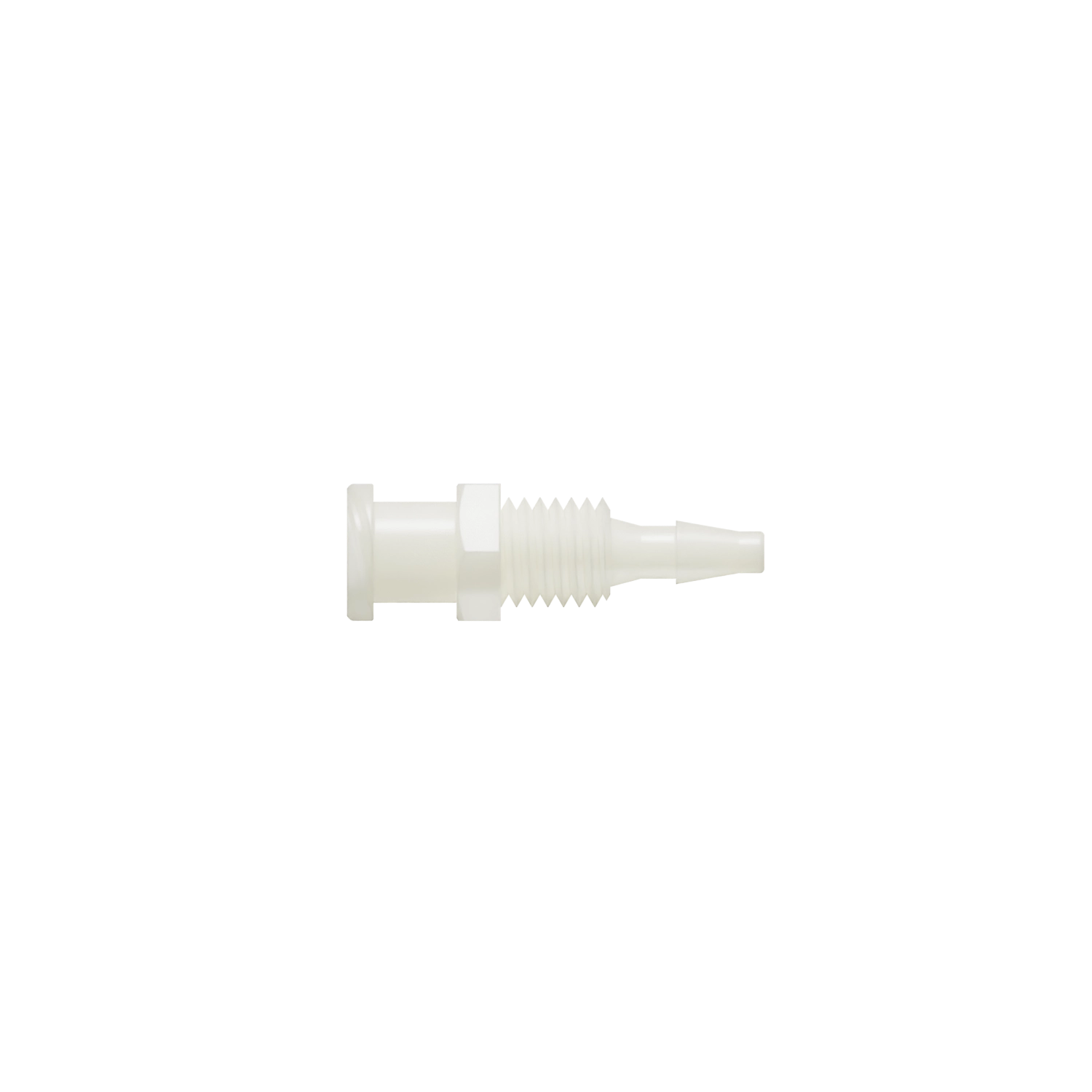 3/32 Female Bulkhead Threaded Luer, Nylon, Natural
