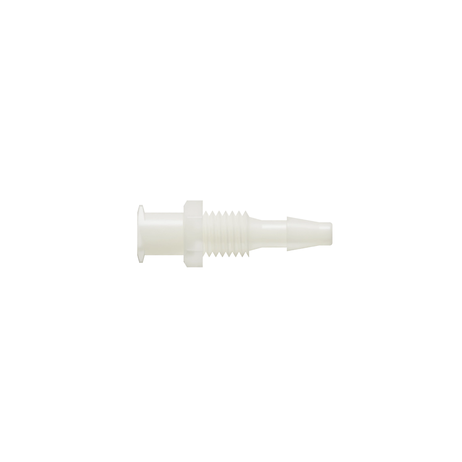 1/8 Female Bulkhead Lug Style Luer, Nylon, Natural