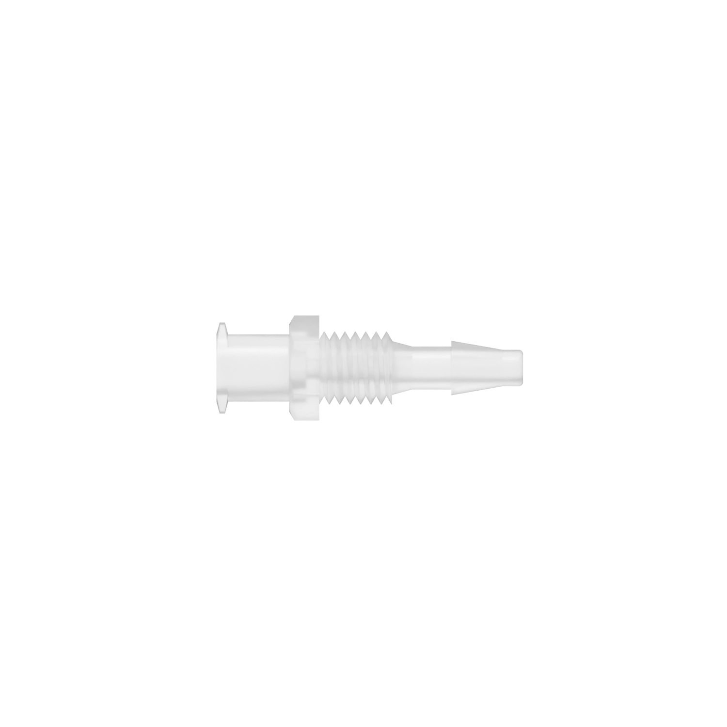 1/8 Female Bulkhead Lug Style Luer, Polypropylene, Natural