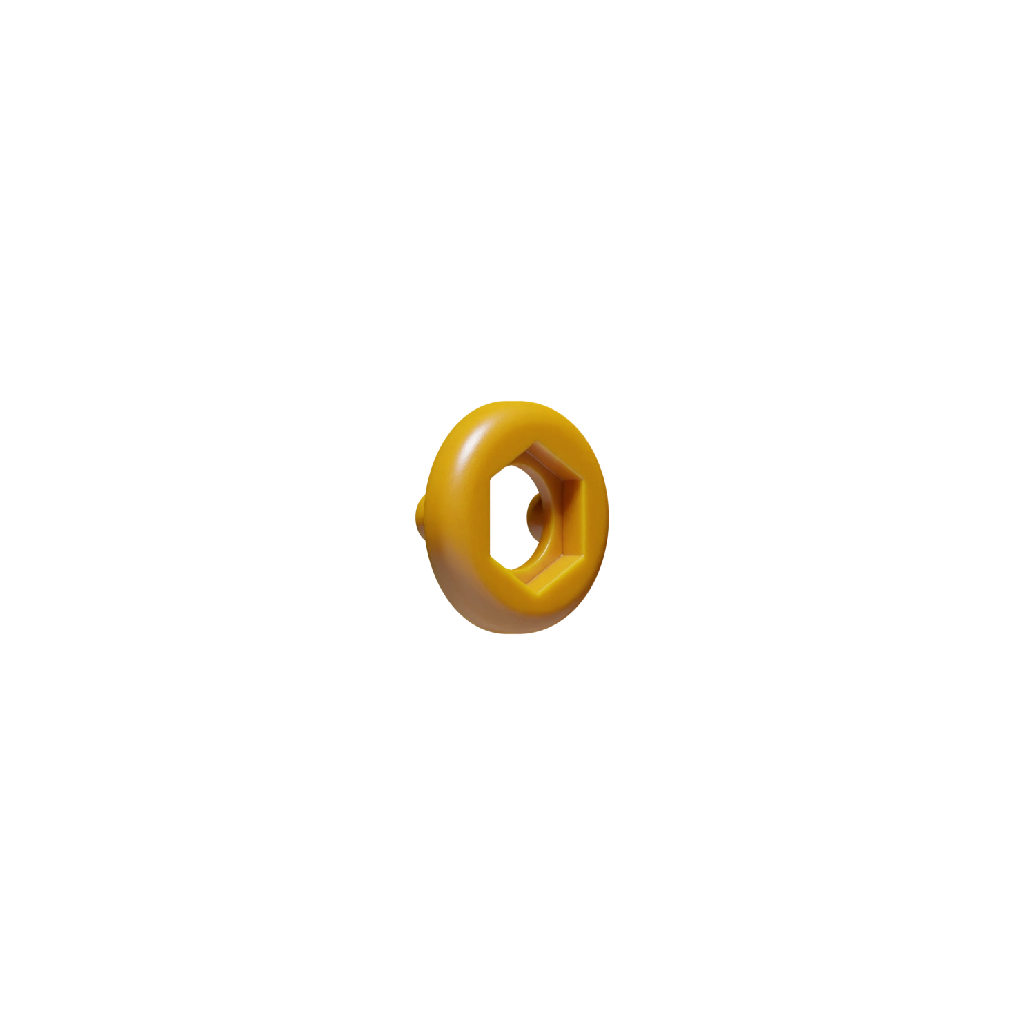 Coding Ring, Nylon, Yellow, w/Legs