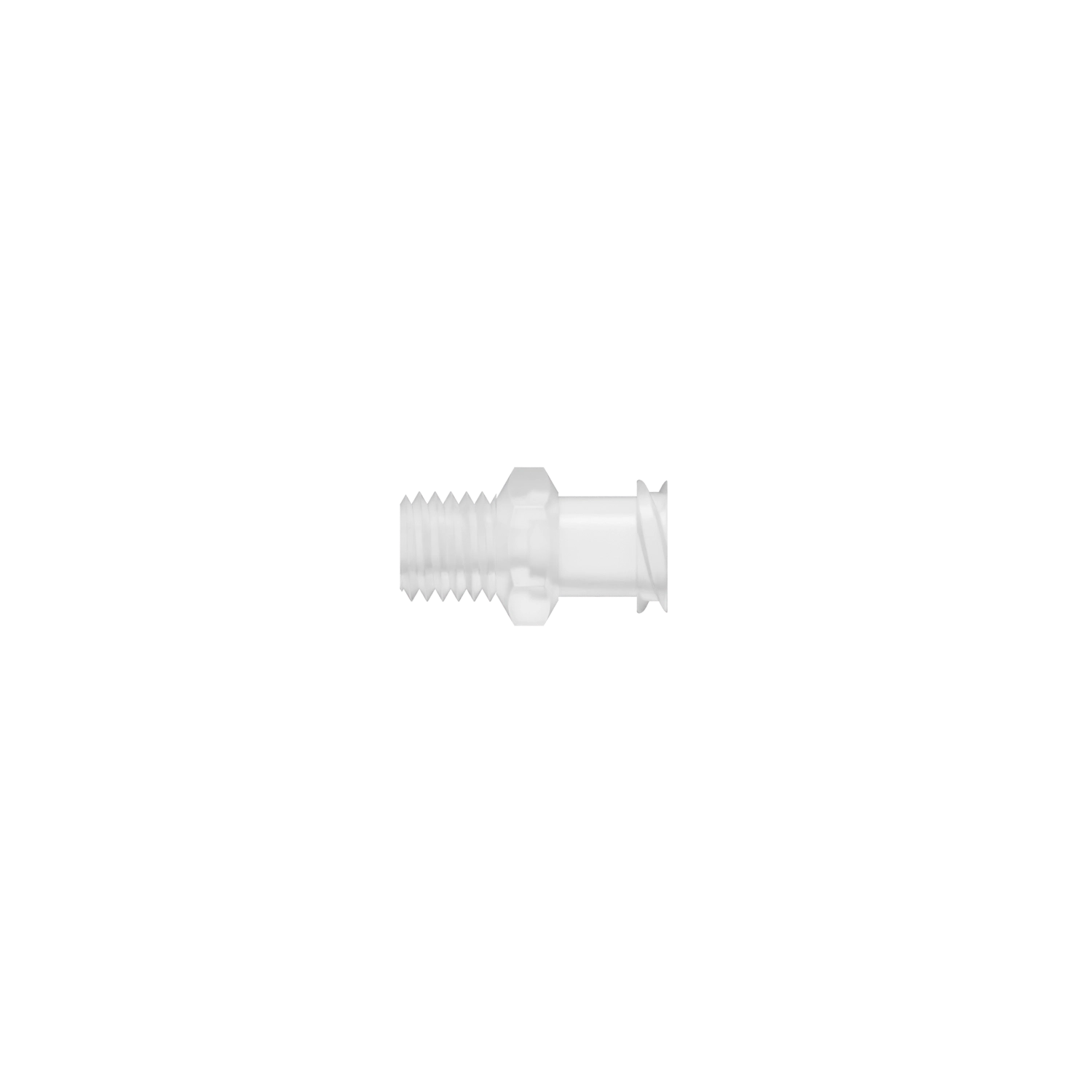 1/4-28 UNF Female Threaded Luer, Polypropylene, Natural