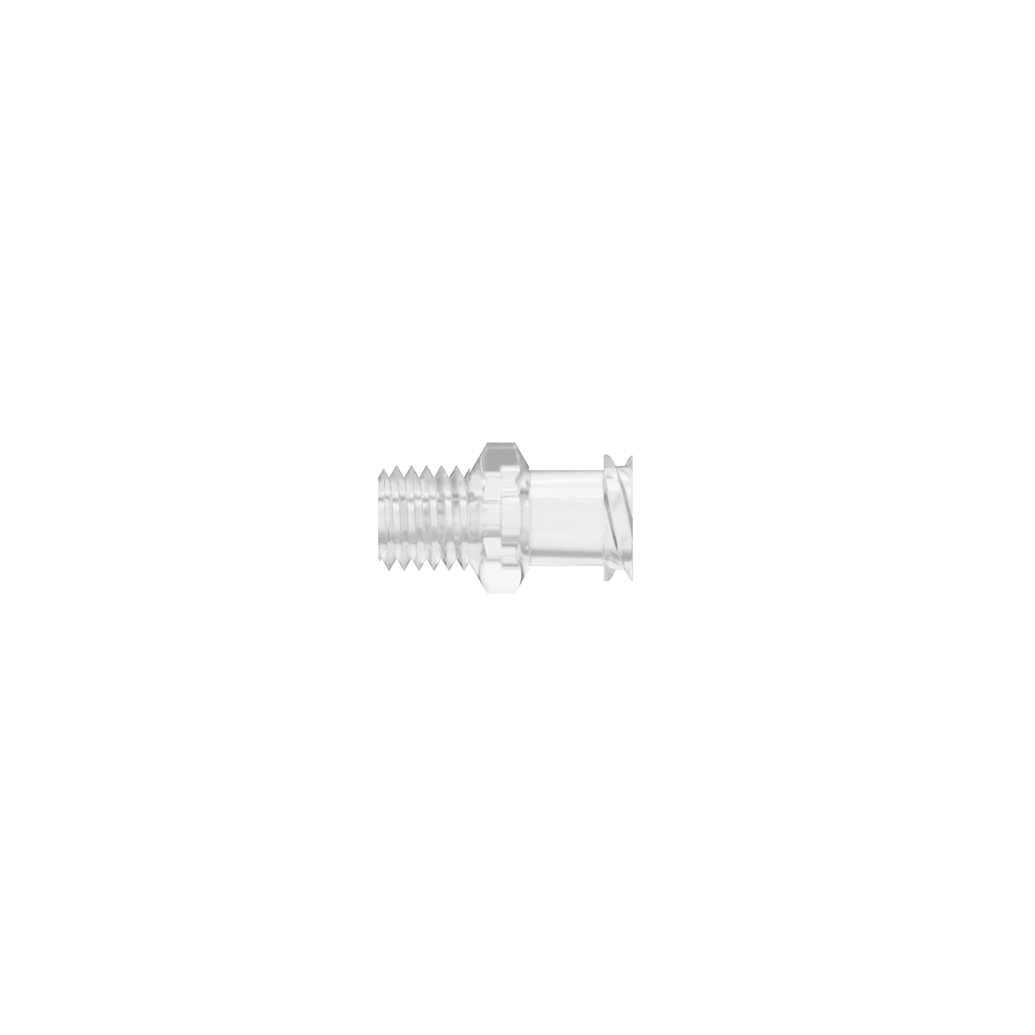 1/4-28 UNF Female Threaded Luer, Polycarbonate, Natural