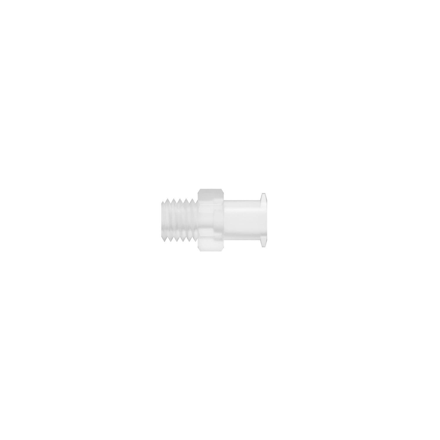 1/4-28 UNF Female Lug Style Luer, Polypropylene, Natural