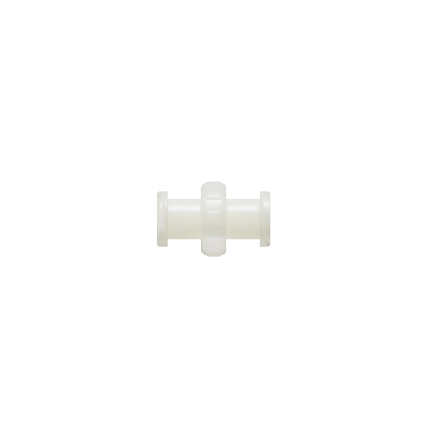 Female x Female Straight Threaded Luer Adapter, Nylon, Natural