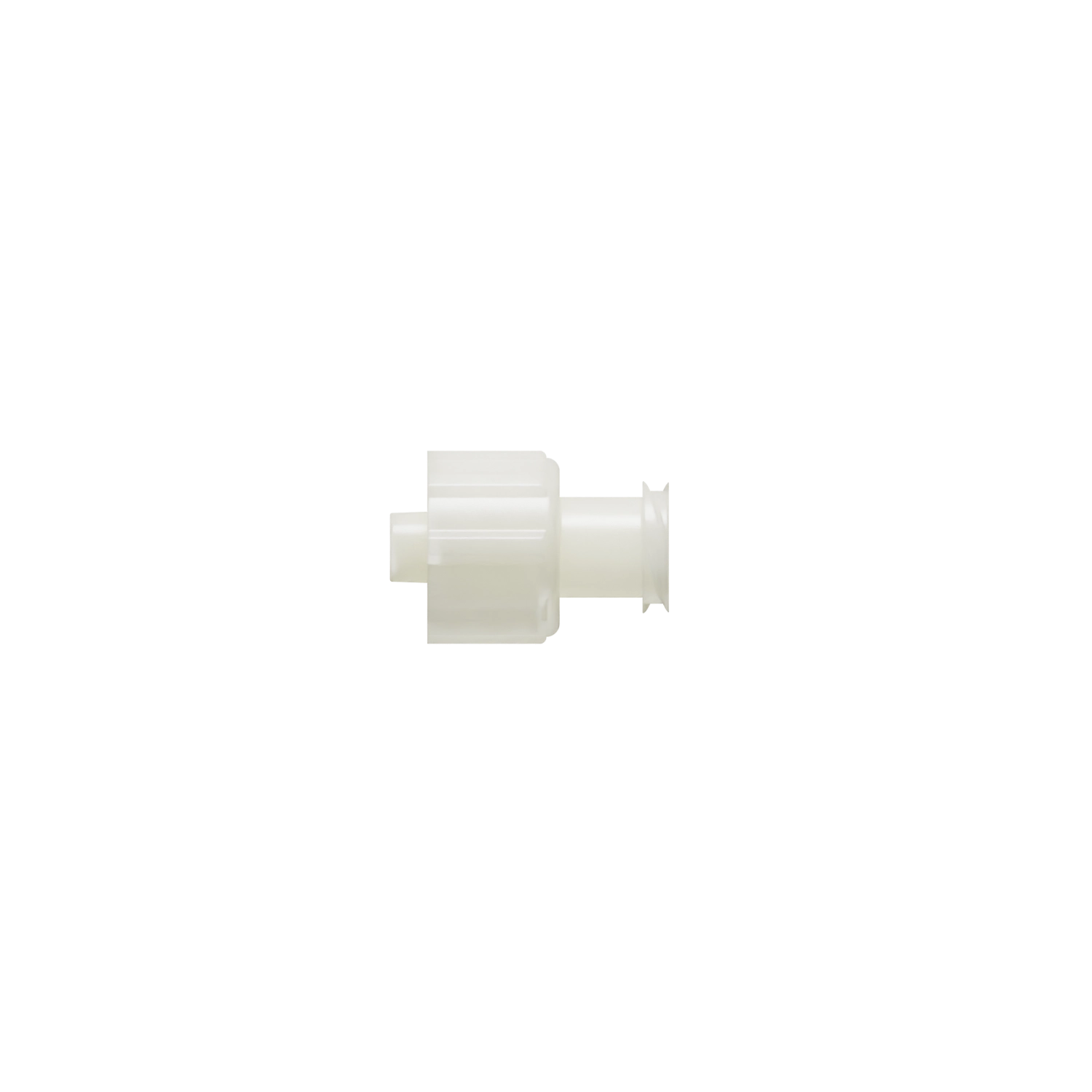 Locking Male x Female Straight Threaded Luer Adapter, Nylon, Natural