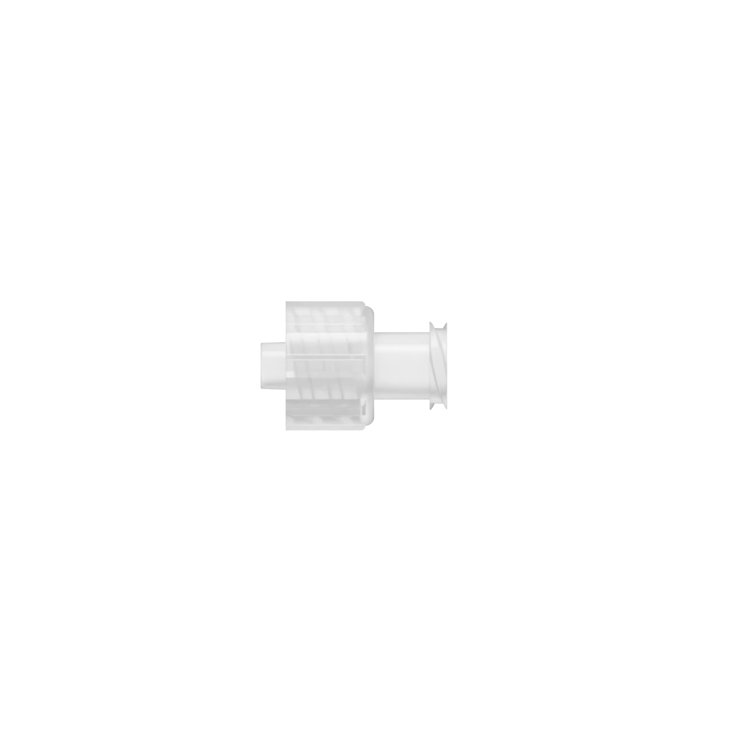 Locking Male x Female Straight Threaded Luer Adapter, Polypropylene, Natural