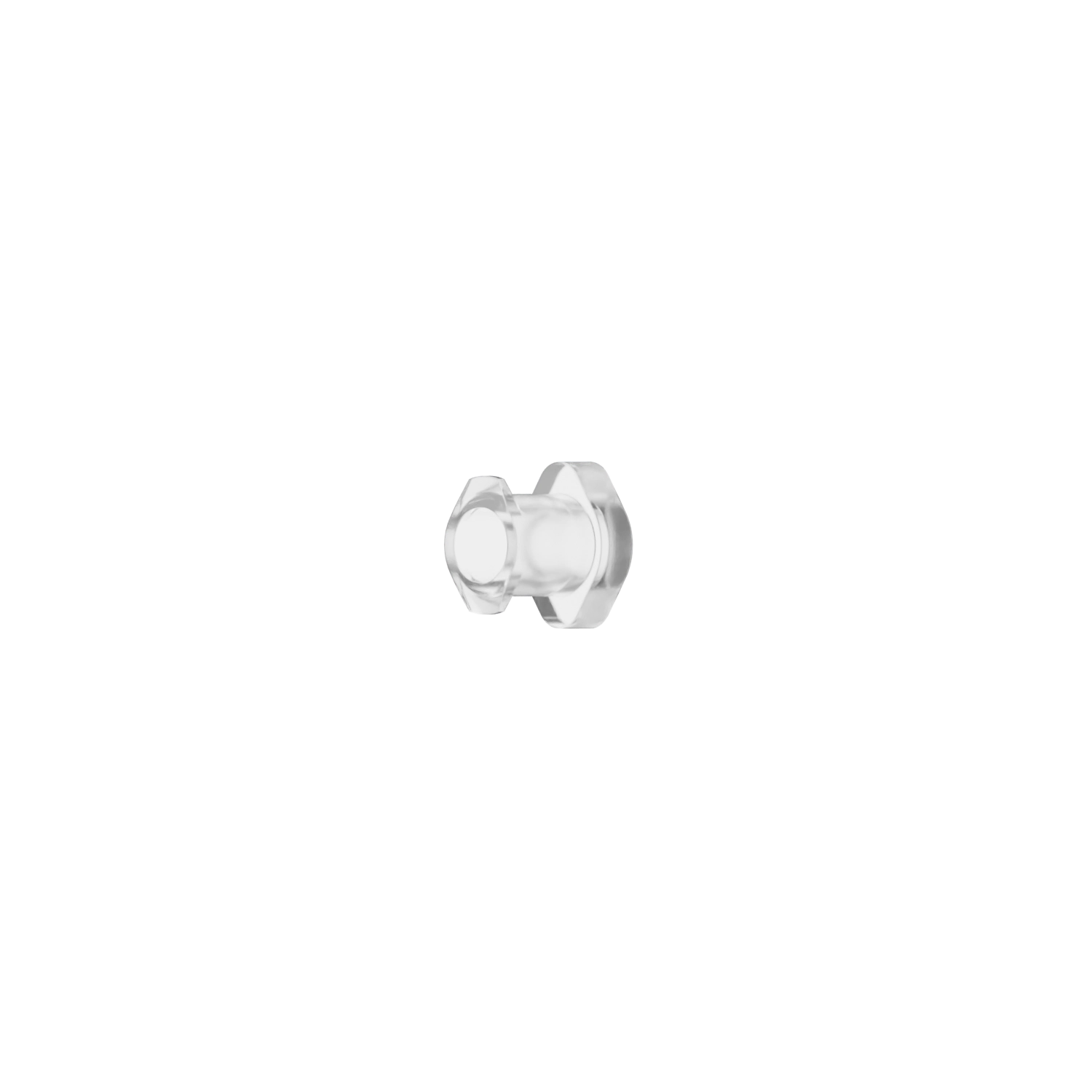 Female Lug Style Luer Plug, Polycarbonate, Natural