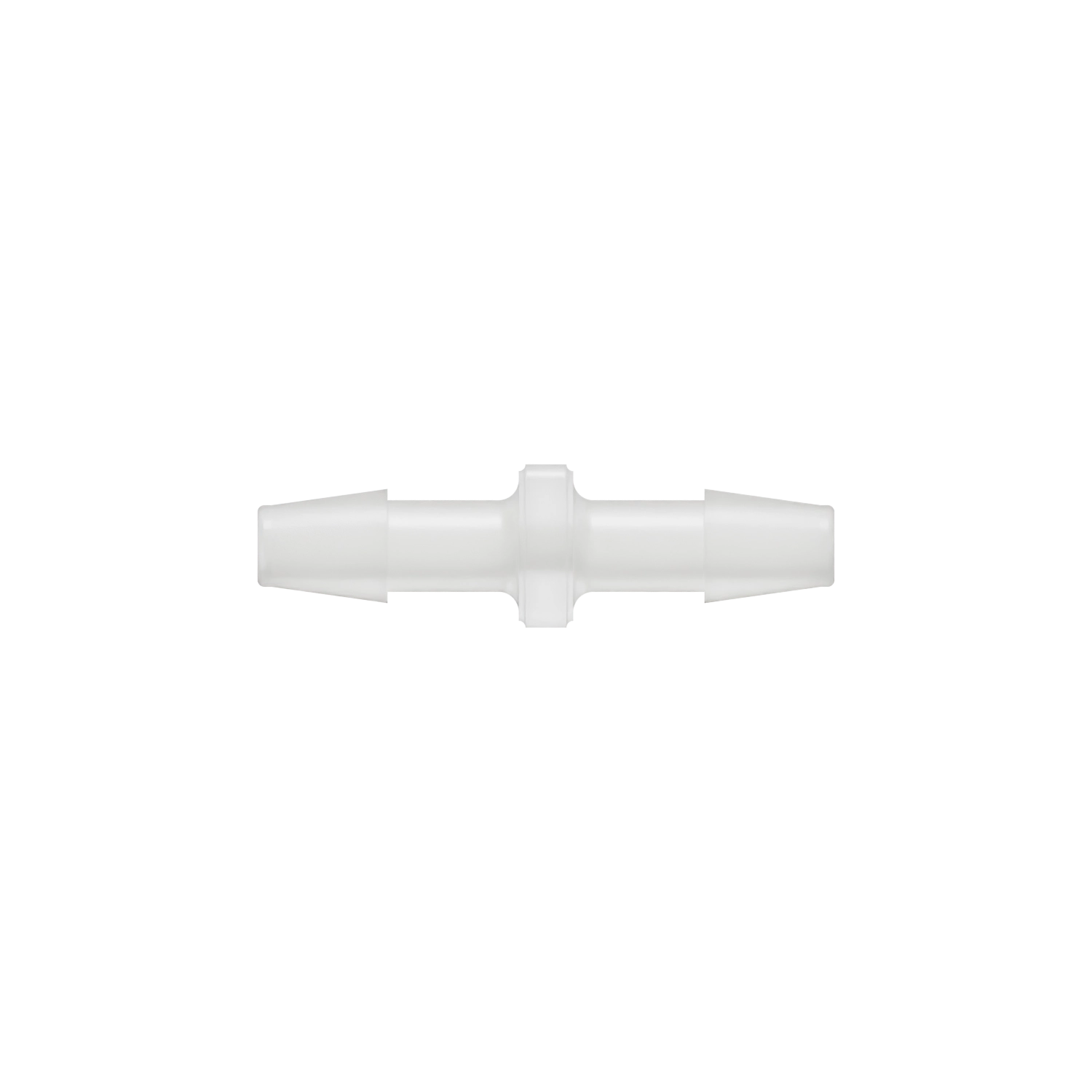 3/16 x 3/16 Barbed Fitting Uniform Straight, Kynar, Natural