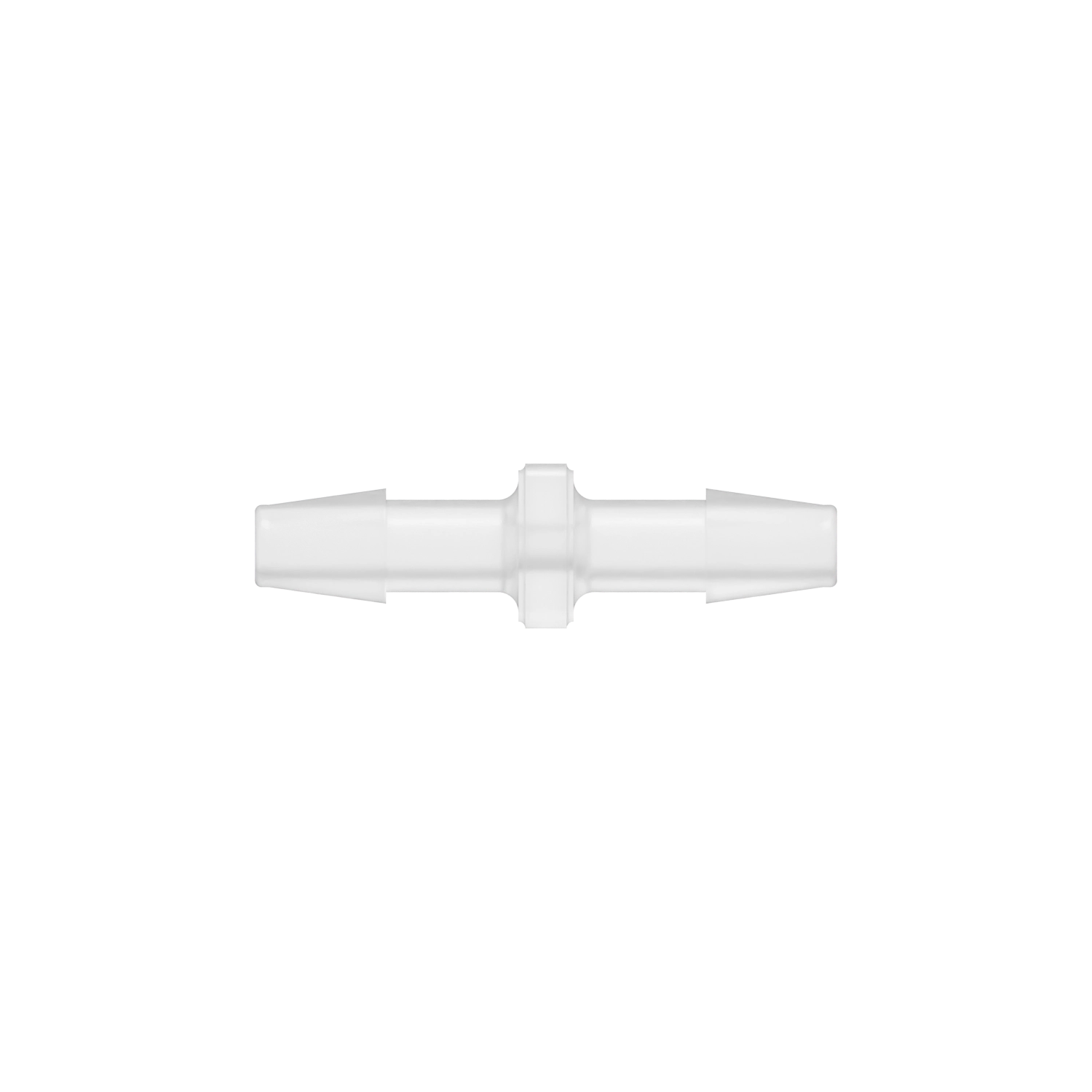 3/16 x 3/16 Barbed Fitting Uniform Straight, Polypropylene, Natural