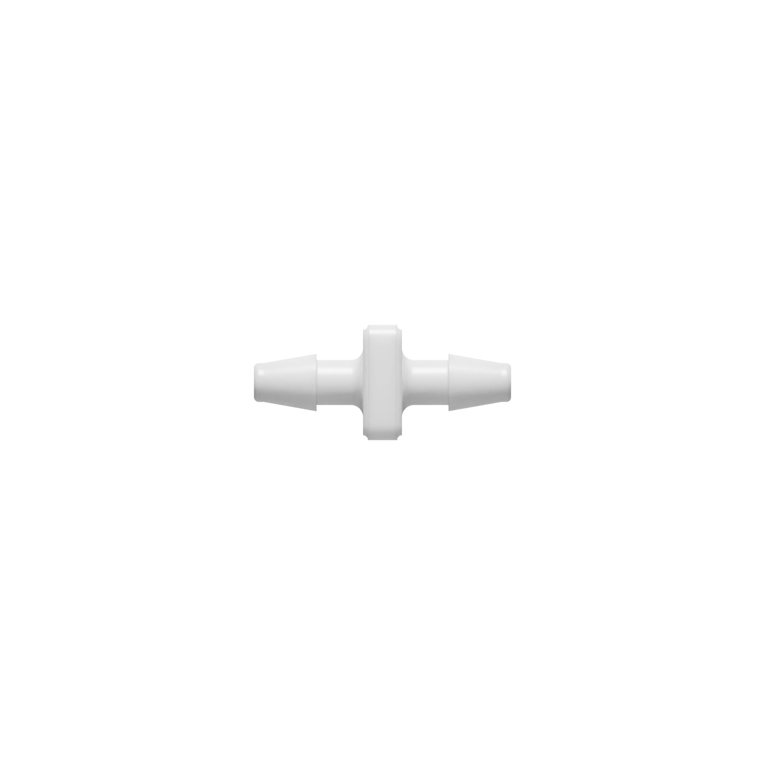 1/8 x 1/8 Barbed Fitting Uniform Straight, Nylon, White