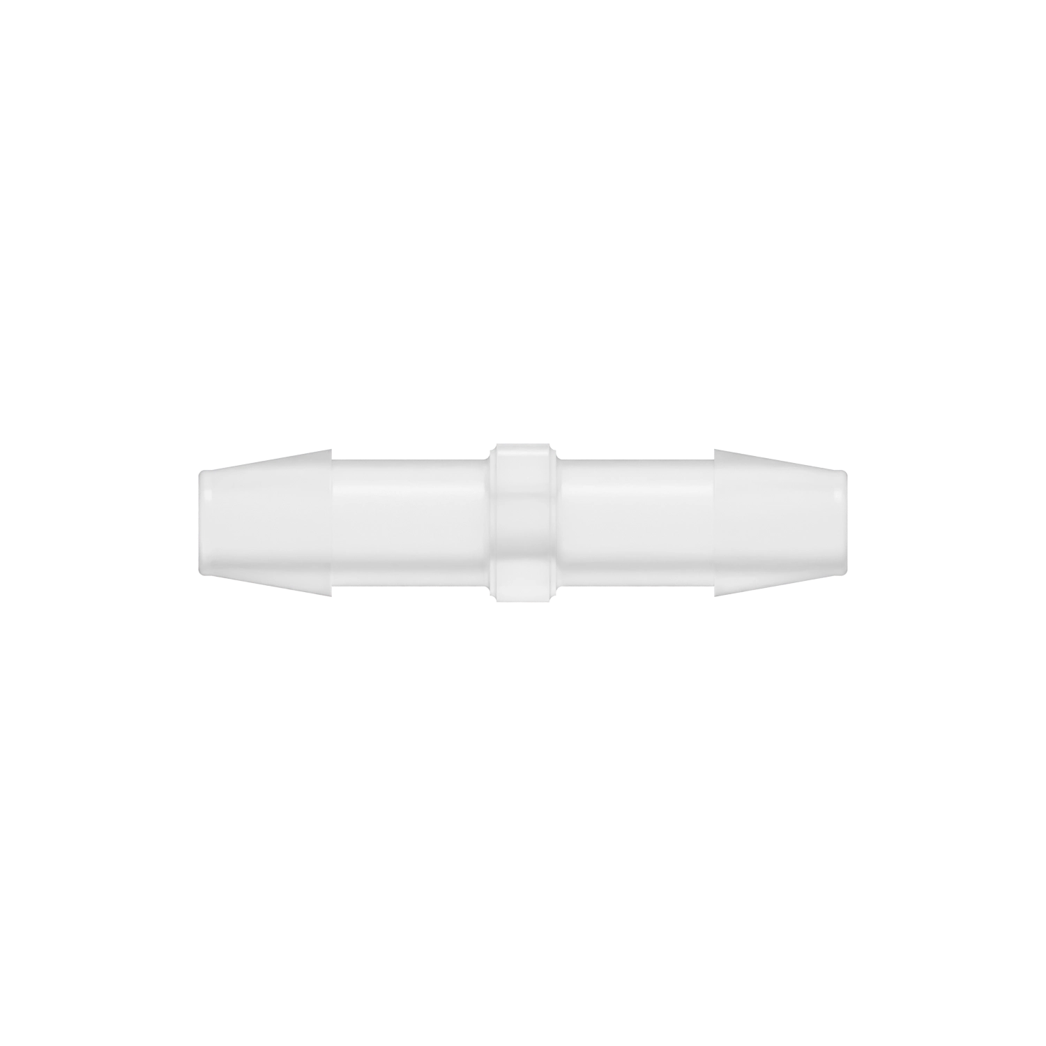 1/4 x 1/4 Barbed Fitting Uniform Straight, Polypropylene, Natural