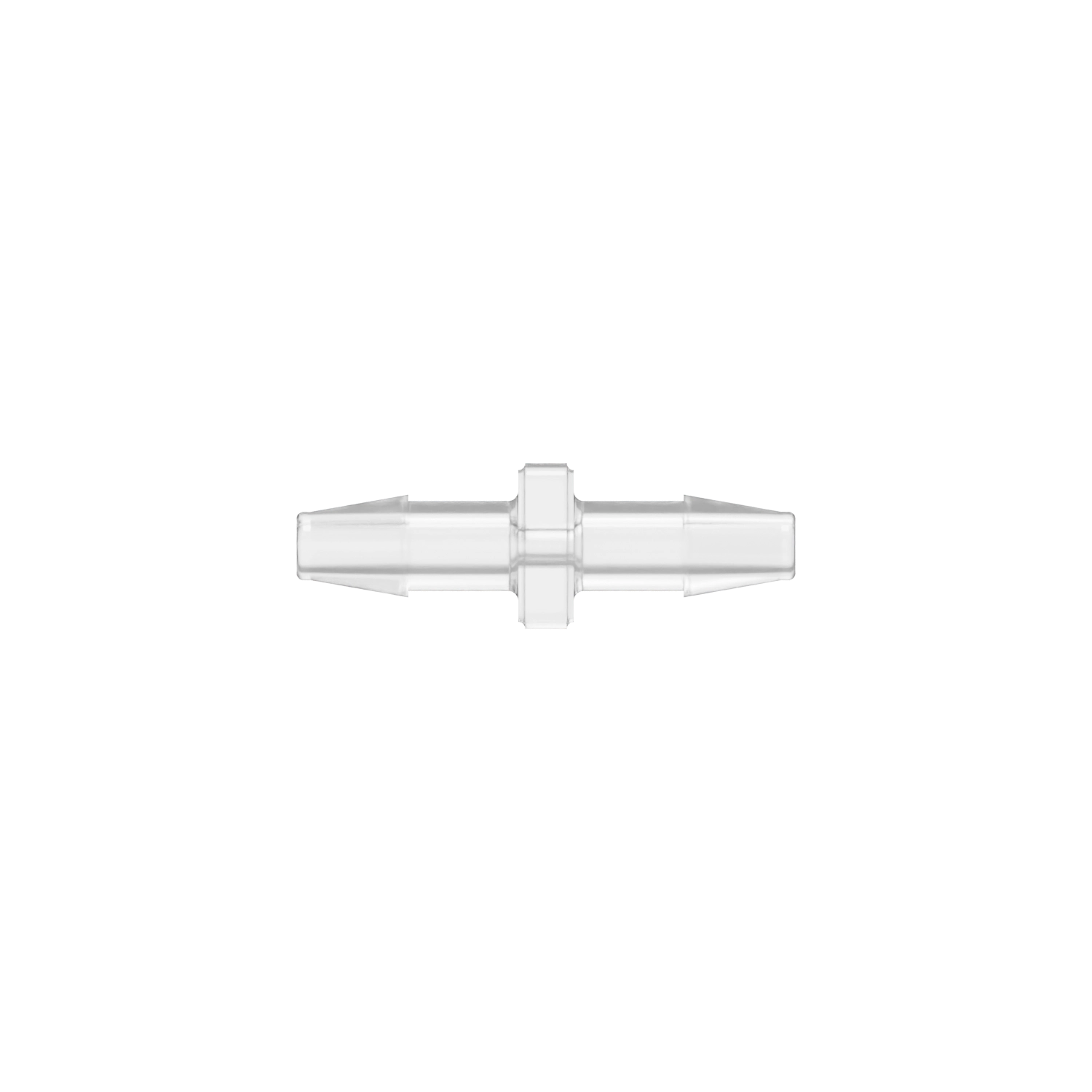 5/32 x 5/32 Barbed Fitting Uniform Straight, Polycarbonate, Natural