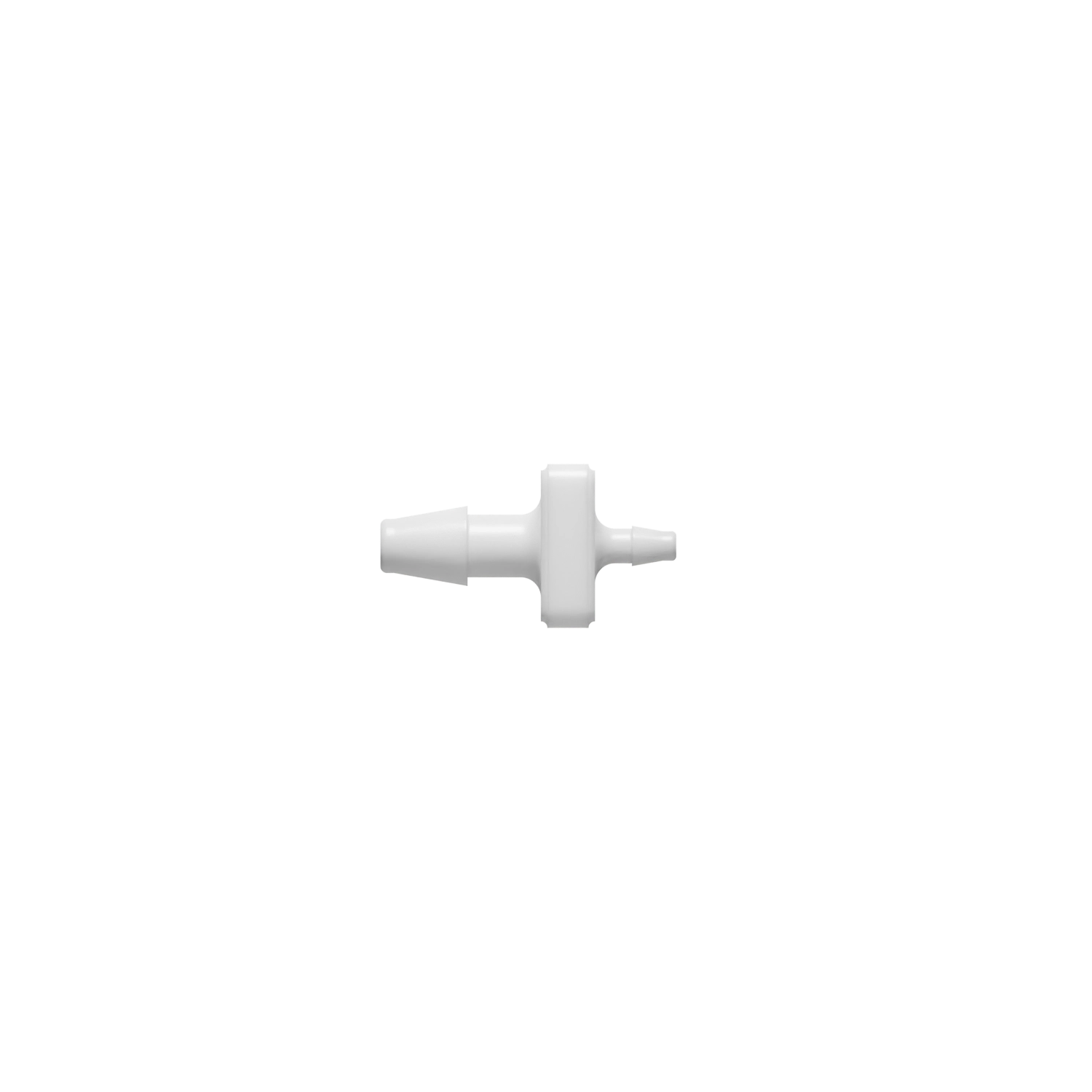 1/8 x 1/16 Barbed Fitting Reducing Straight, Nylon, White