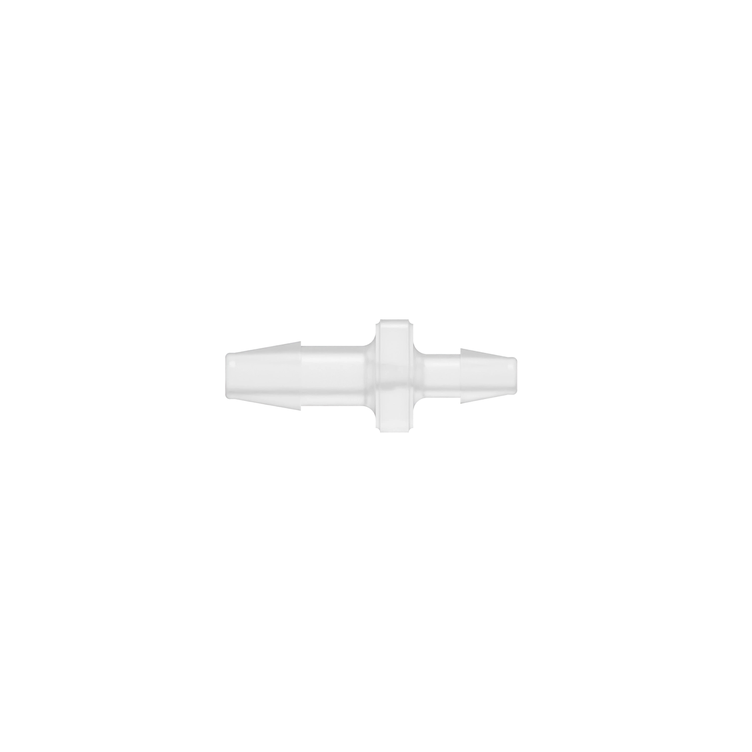 5/32 x 1/8 Barbed Fitting Reducing Straight, Polypropylene, Natural