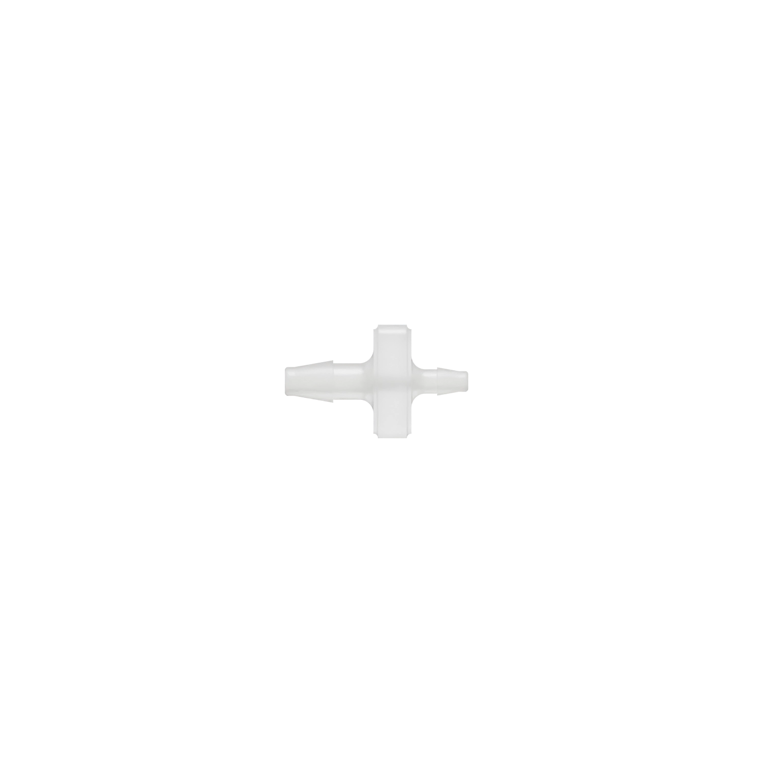 3/32 x 1/16 Barbed Fitting Reducing Straight, Kynar, Natural